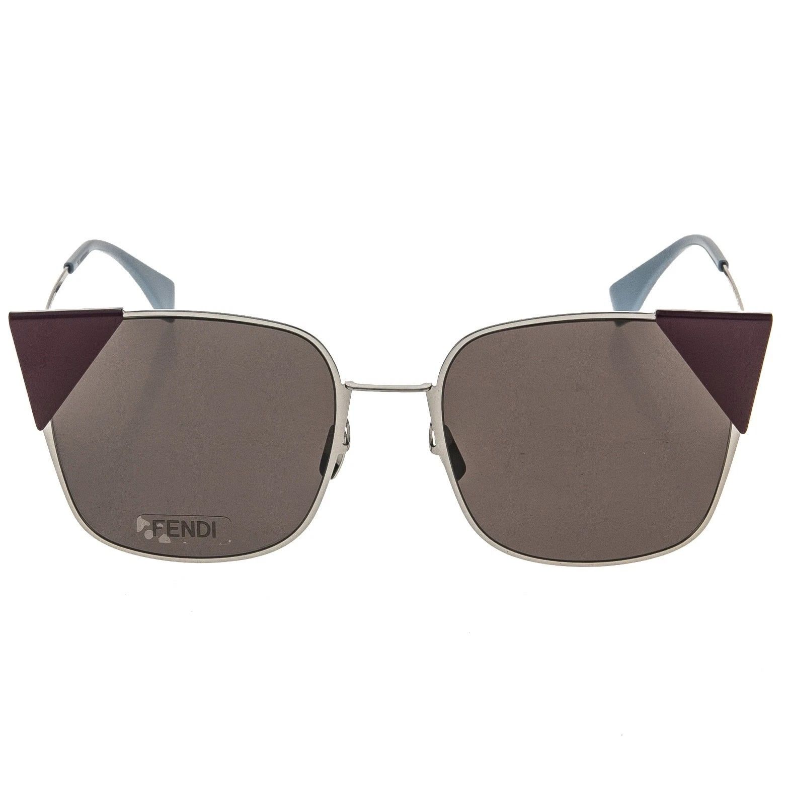 Fendi FENDI LEI FF0191S 0191 Silver Purple Mauve Triangle Sunglass Size ONE SIZE - 5 Thumbnail