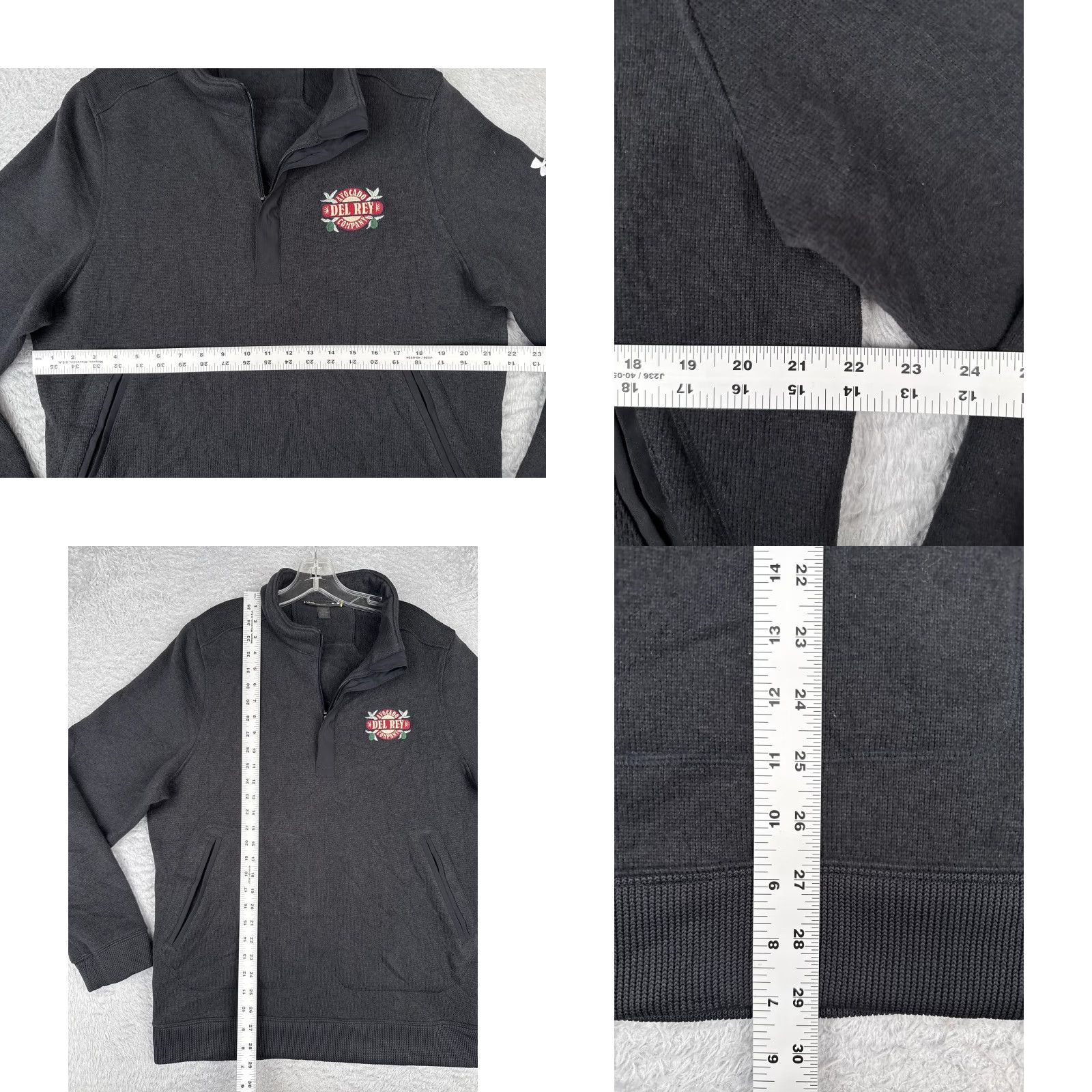 Under Armour Under Armour Sweatshirt Mens Large Gray 1/4 Zip Fleece Del Rey Avocado Logo Size US L / EU 52-54 / 3 - 8 Thumbnail