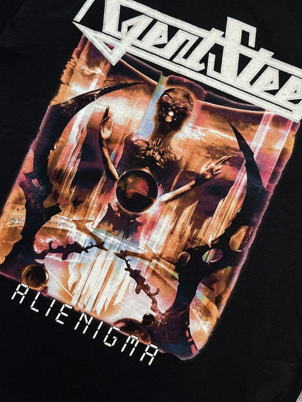 Metallica × Vintage Agent Steel Alienigma 2007 tour vintage rare retro rock Size US L / EU 52-54 / 3 - 4 Thumbnail
