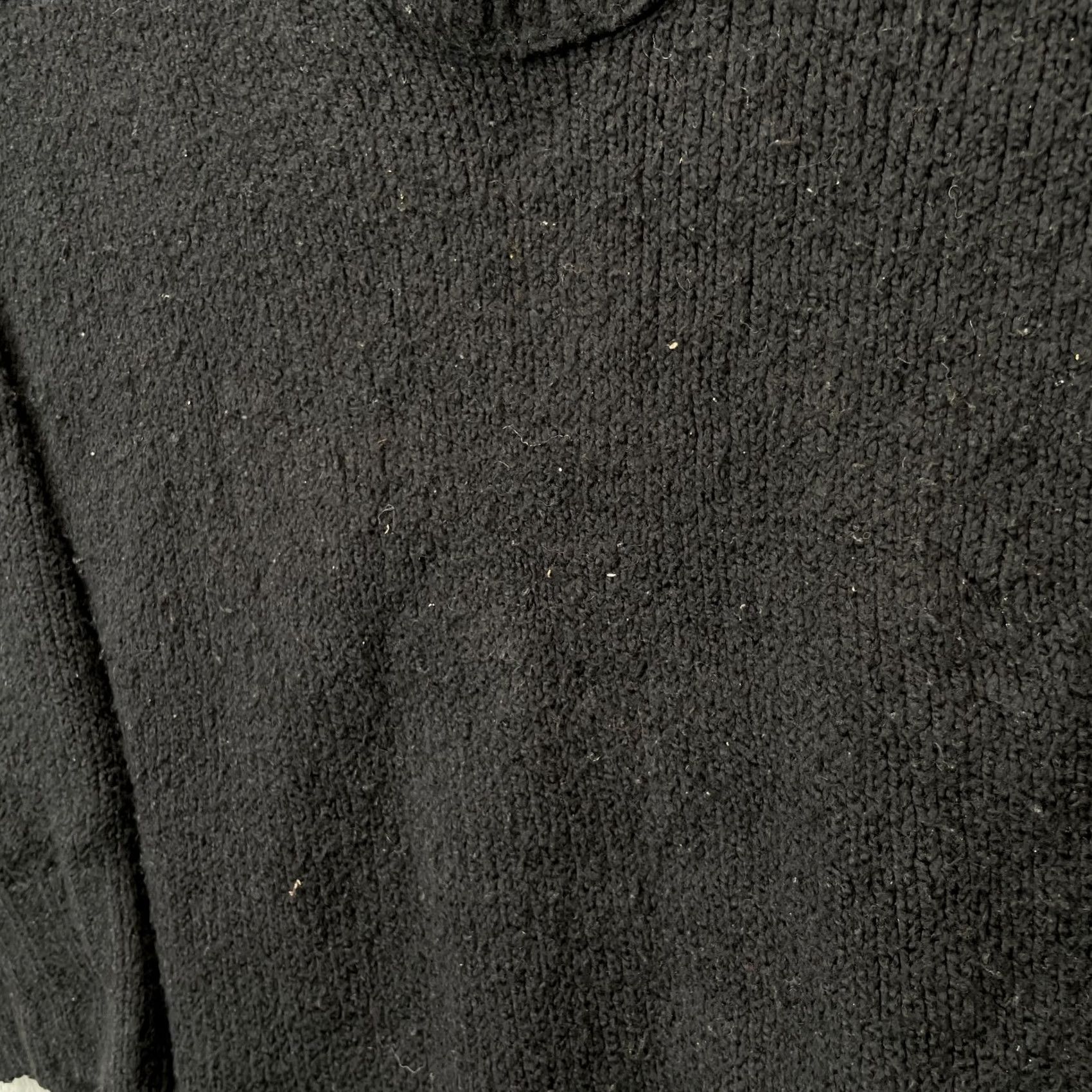 Free People Free People Sweater Tunic XS Black 3/4 Sleeve V-Neck Oversized Relaxed Knit Shirt Womens Fall Winter Fashion Size XS / US 0-2 / IT 36-38 - 2 Thumbnail