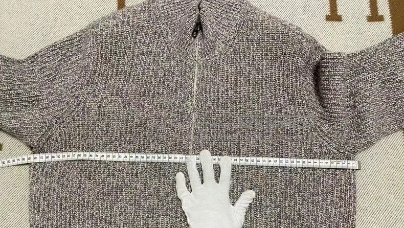 Loro Piana BC23 Men's Colorblock Cashmere Zip Cardigan. Size US XL / EU 56 / 4 - 6 Thumbnail