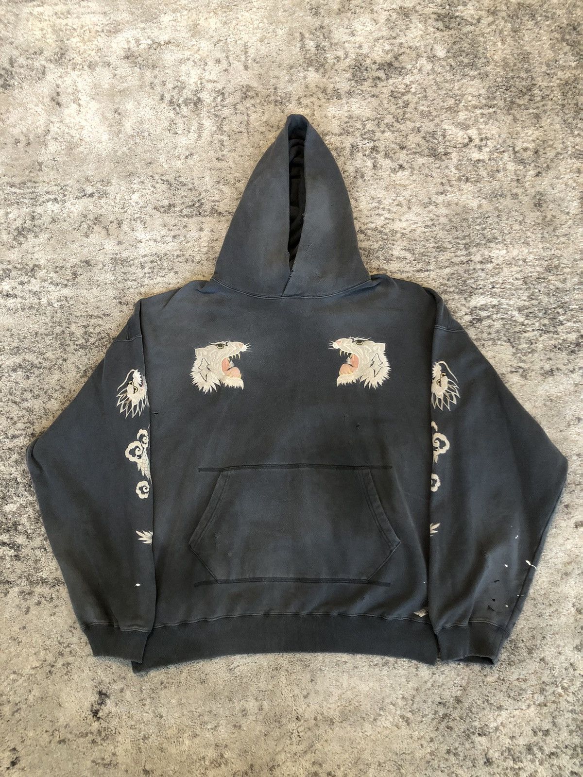 Neighborhood Tiger Distressed Hoodie Size US XL / EU 56 / 4 - 1 Thumbnail