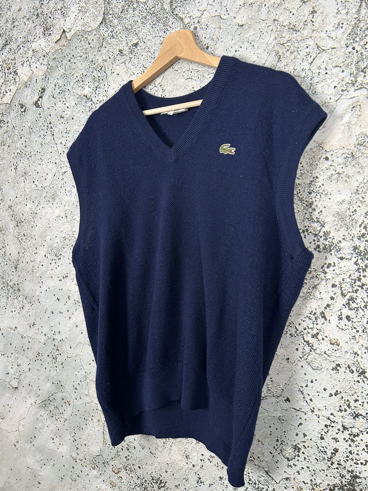 Lacoste Vintage Lacoste Wool Vest Made in France Archival Luxury 90s Size US XL / EU 56 / 4 - 2 Thumbnail