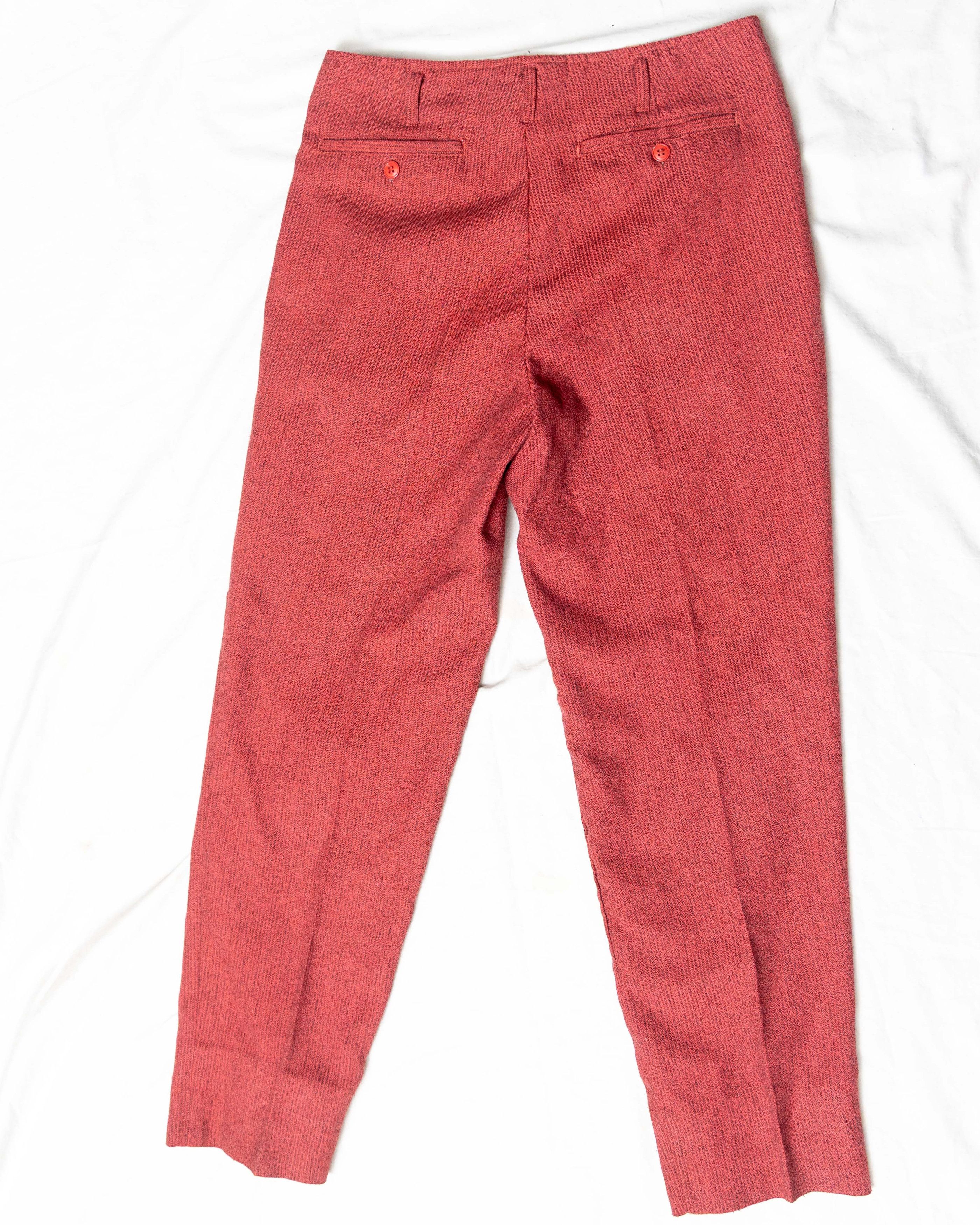 Bugle Boy × Vintage Vintage Nesi Red Casual Pants Size US 32 / EU 48 - 2 Thumbnail