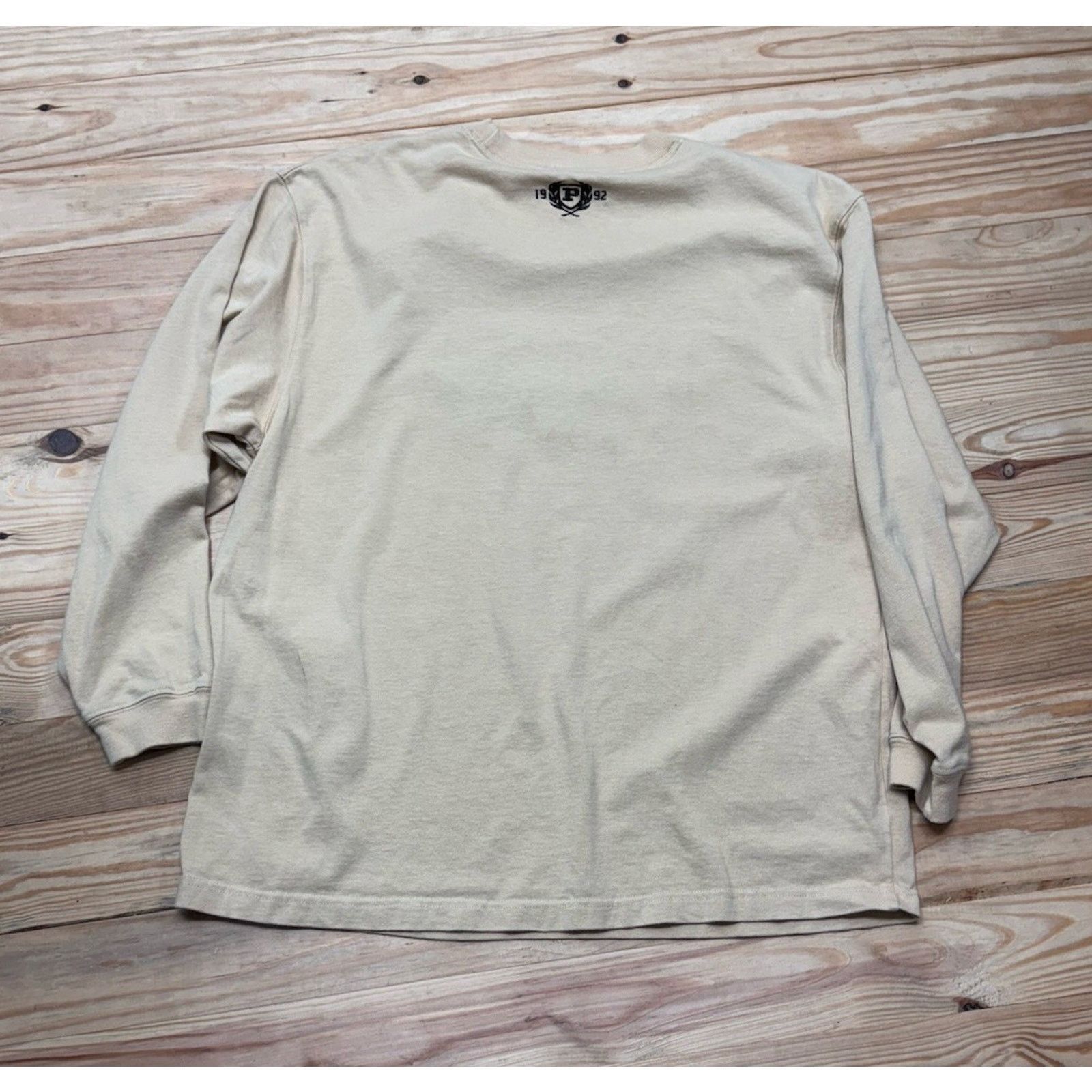 Phat Farm Phat Farm Sweatshirt Mens XL Beige Y2K Spell Out Logo Tee Size US XL / EU 56 / 4 - 4 Thumbnail