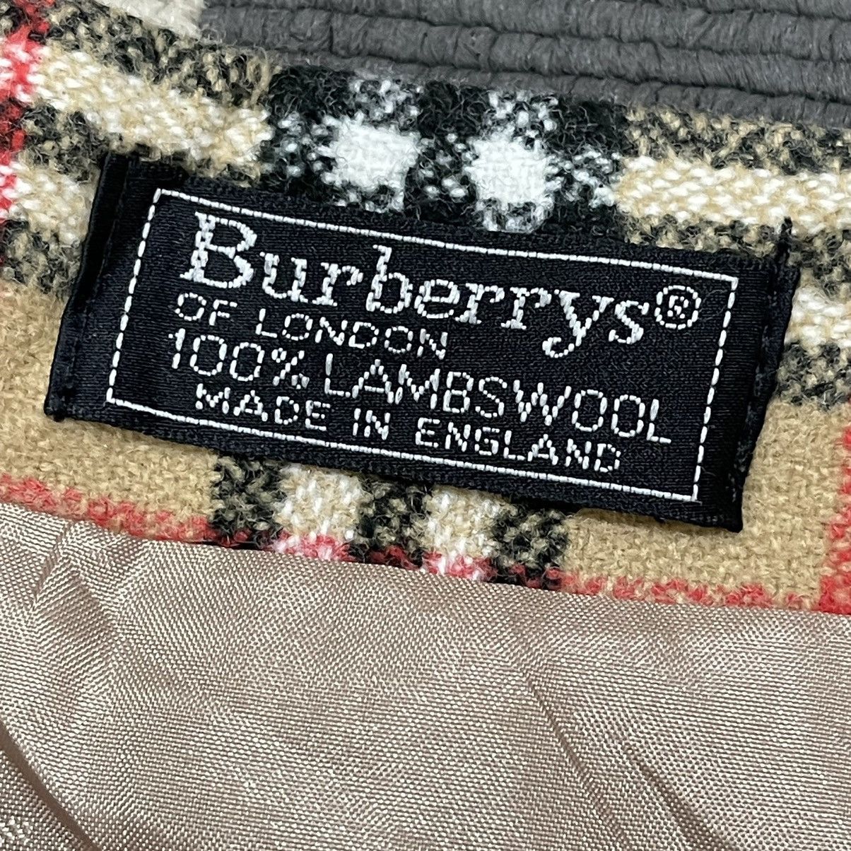 Burberry × Burberry Prorsum Burberrys Made in England Nova Check LambsWool Mini Skirt Size 26" / US 2 / IT 38 - 2 Thumbnail