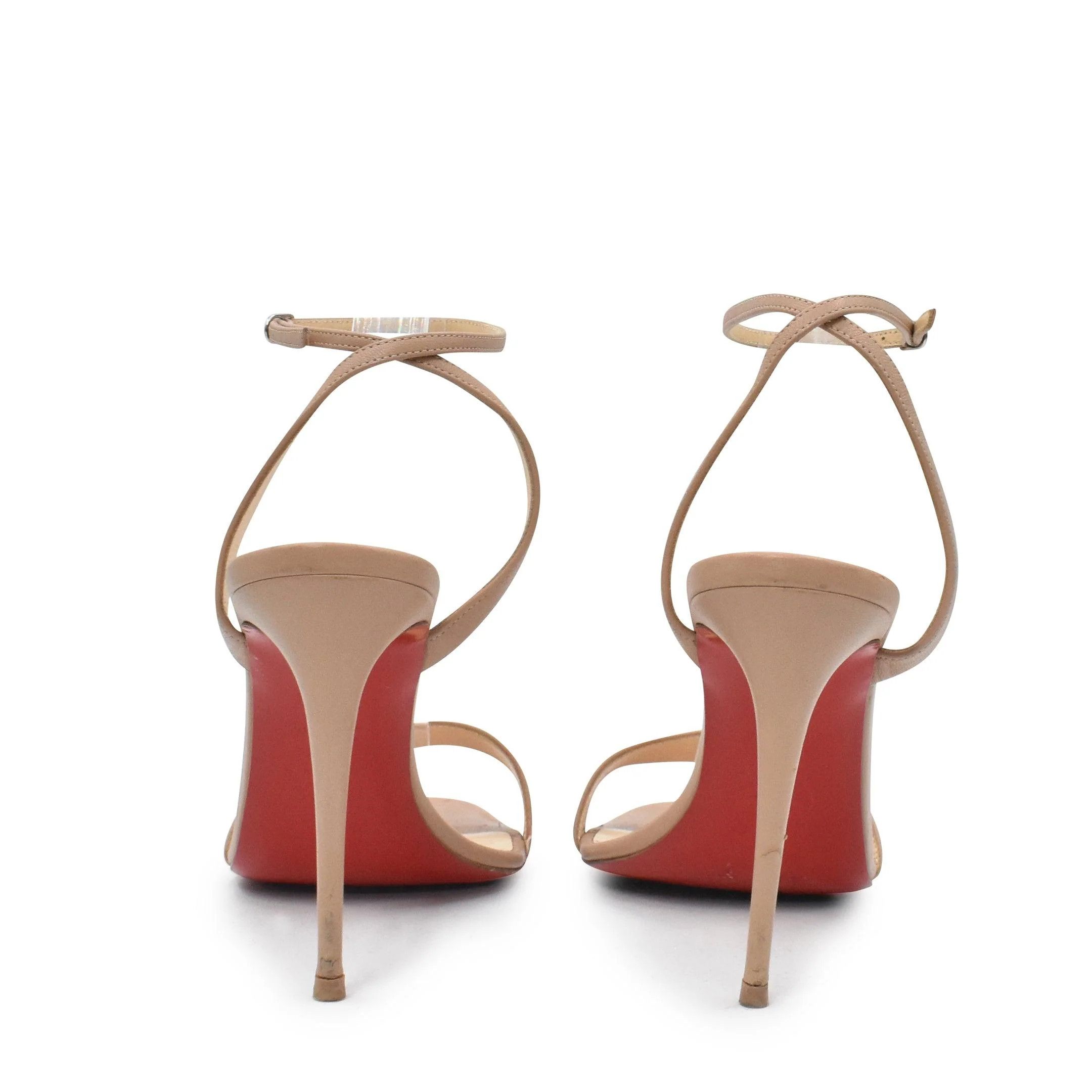 Christian Louboutin o1bcso1str0825 Loubi Girl 100 in Beige Size US 9 / IT 39 - 4 Thumbnail