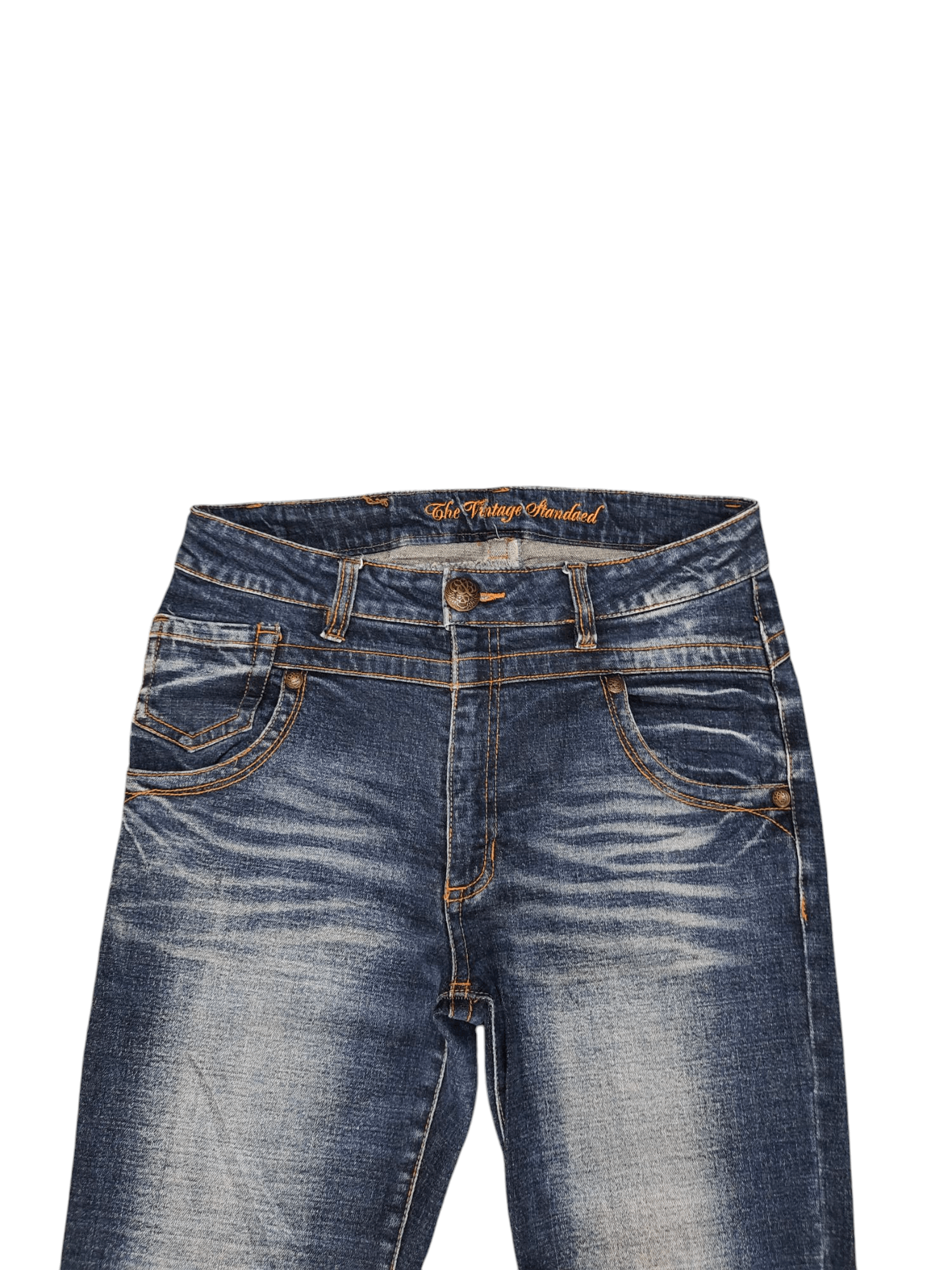 If Six Was Nine Flare Jeans The Vintage Japan Faded Distress Denim Bootcut Size US 30 / EU 46 - 4 Thumbnail