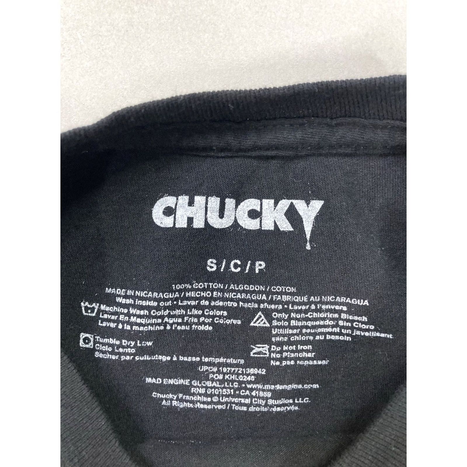 Vintage Chucky T-Shirt Women Small Black Short Sleeve Crew Neck Pullover Casual Halloween Movie Size S / US 4 / IT 40 - 4 Thumbnail
