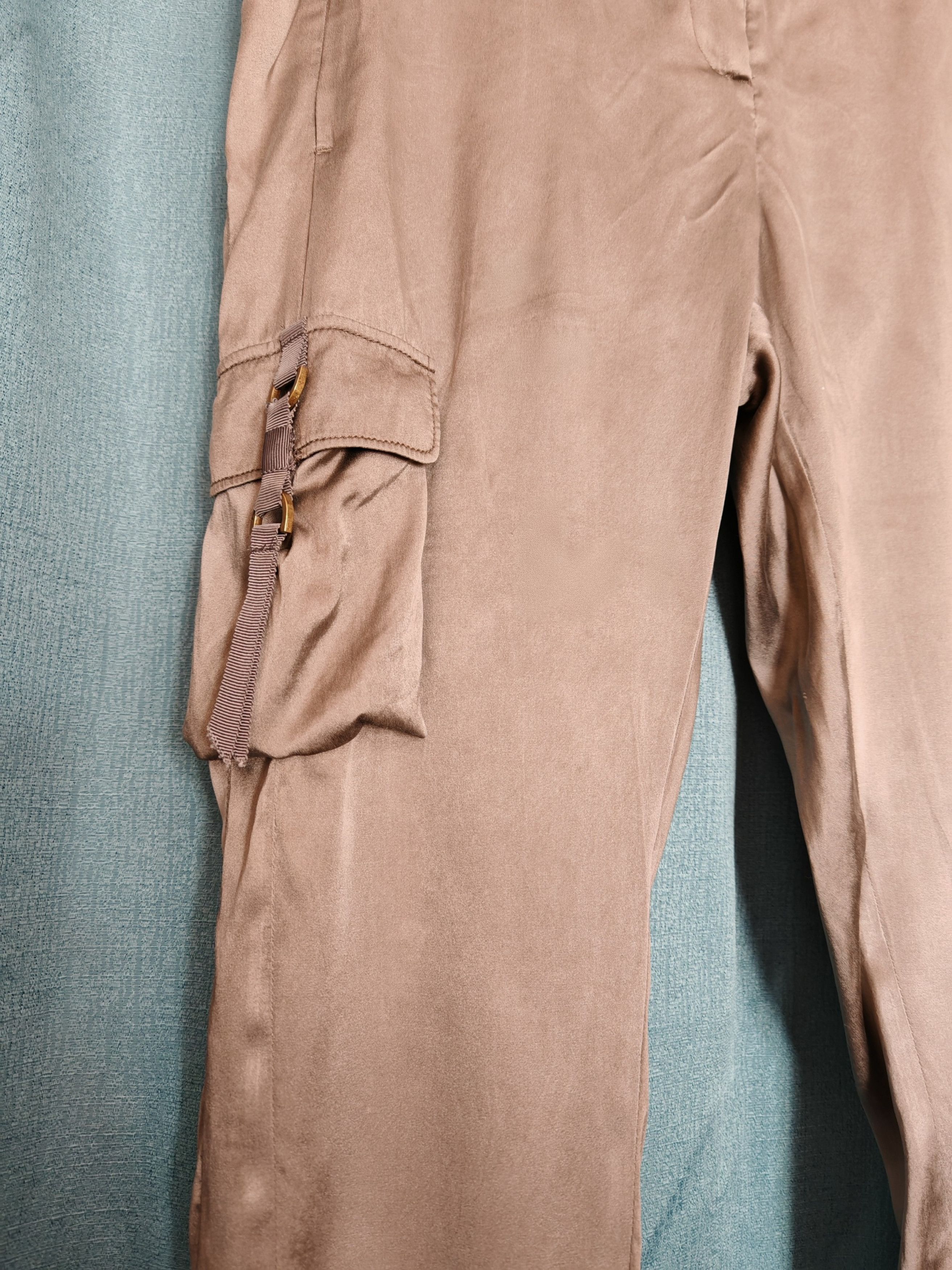 DOROTHEE SCHUMACHER × Vintage Vintage SCHUMACHER silk slim utility / cargo pants size XS Size 26" / US 2 / IT 38 - 4 Thumbnail
