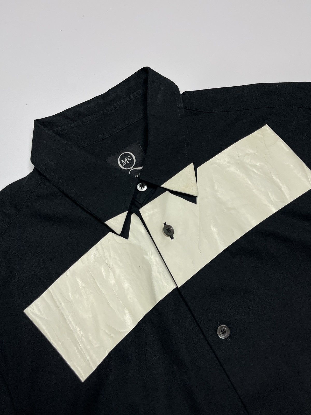 Alexander McQueen ALEXANDER MCQUEEN MCQ BLACK & WHITE TAPE SHIRT Size US M / EU 48-50 / 2 - 4 Thumbnail