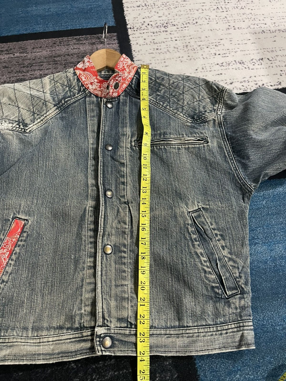 Vintage Vintage Unbrand Distressed Denim Jacket Size US L / EU 52-54 / 3 - 19 Thumbnail