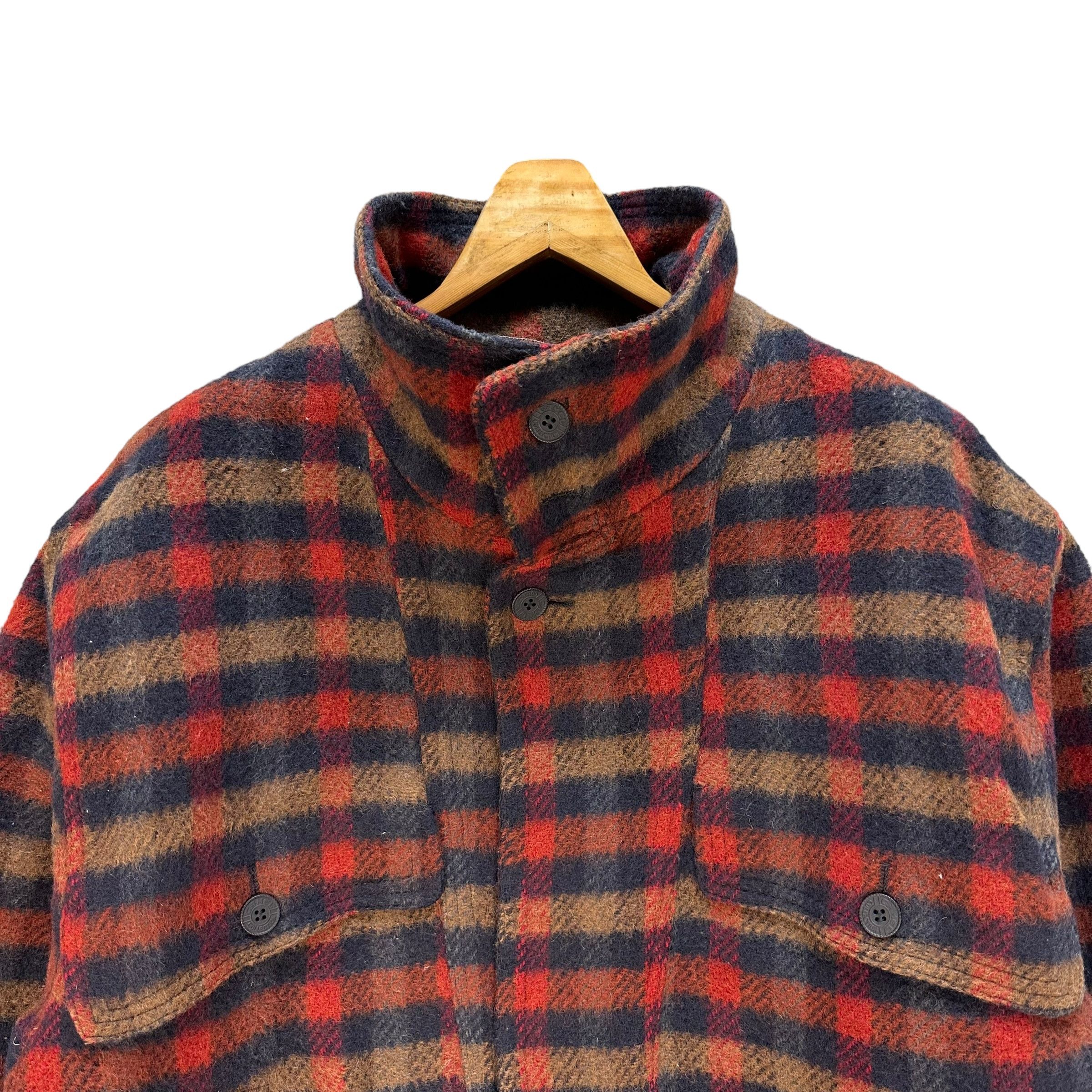 Camel CAMEL COLLECTION Turtleneck Tartan Wool Jacket #A57-1302 Size US L / EU 52-54 / 3 - 2 Thumbnail