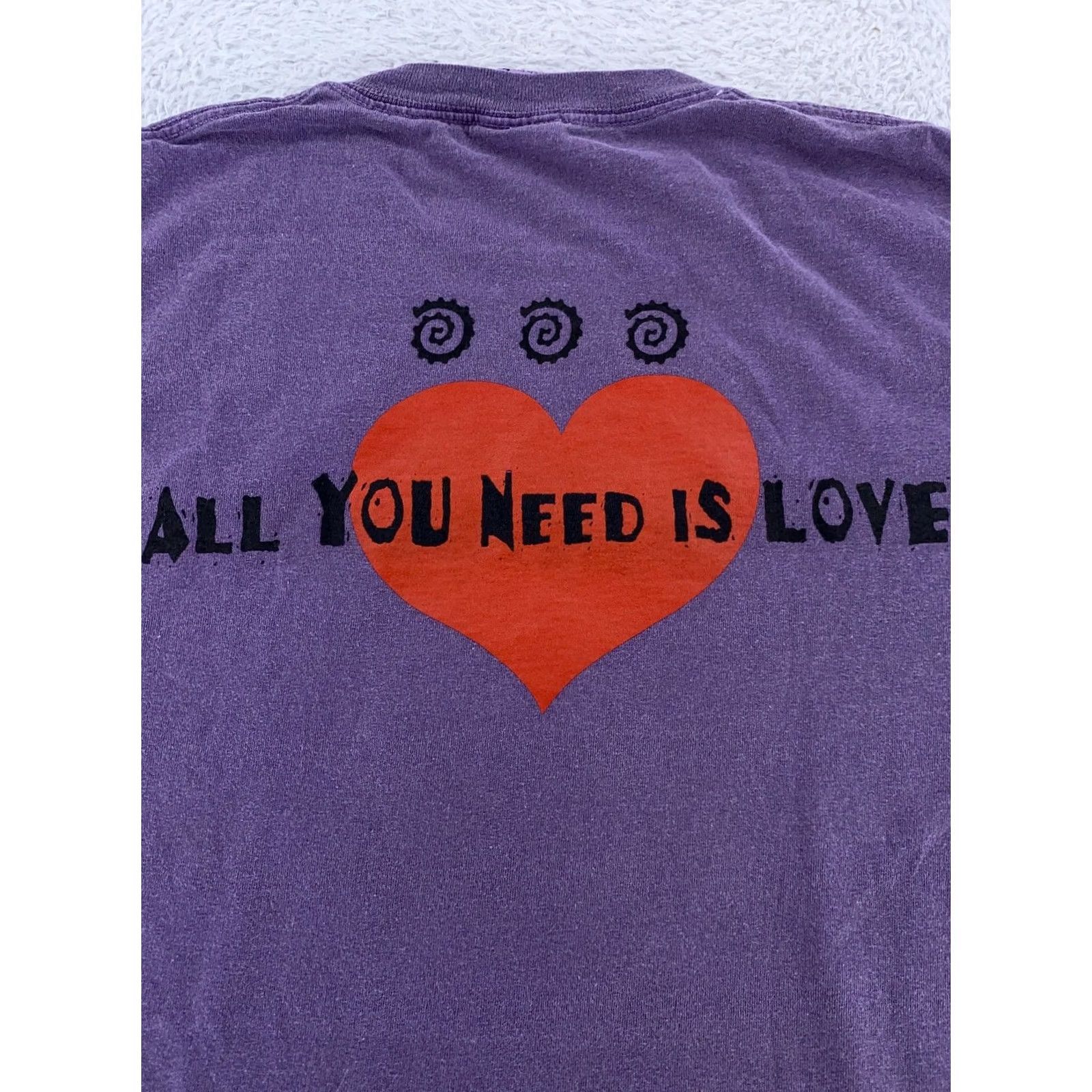 Anvil Duffy's Love Shack Bar Shirt Mens L Purple T-Shirt Graphic Print Short Sleeve Crew Neck Caribbean Tee Size US L / EU 52-54 / 3 - 5 Thumbnail