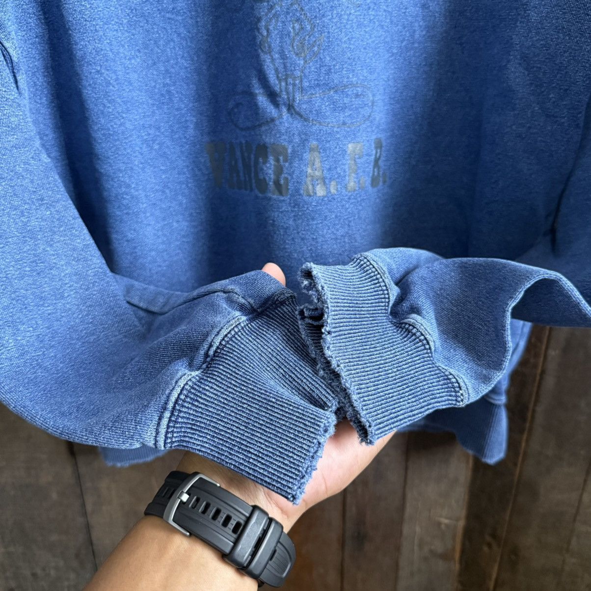 Blue Blue Japan Blue Blue Denim Crewneck Sweatshirt Size US XL / EU 56 / 4 - 5 Thumbnail