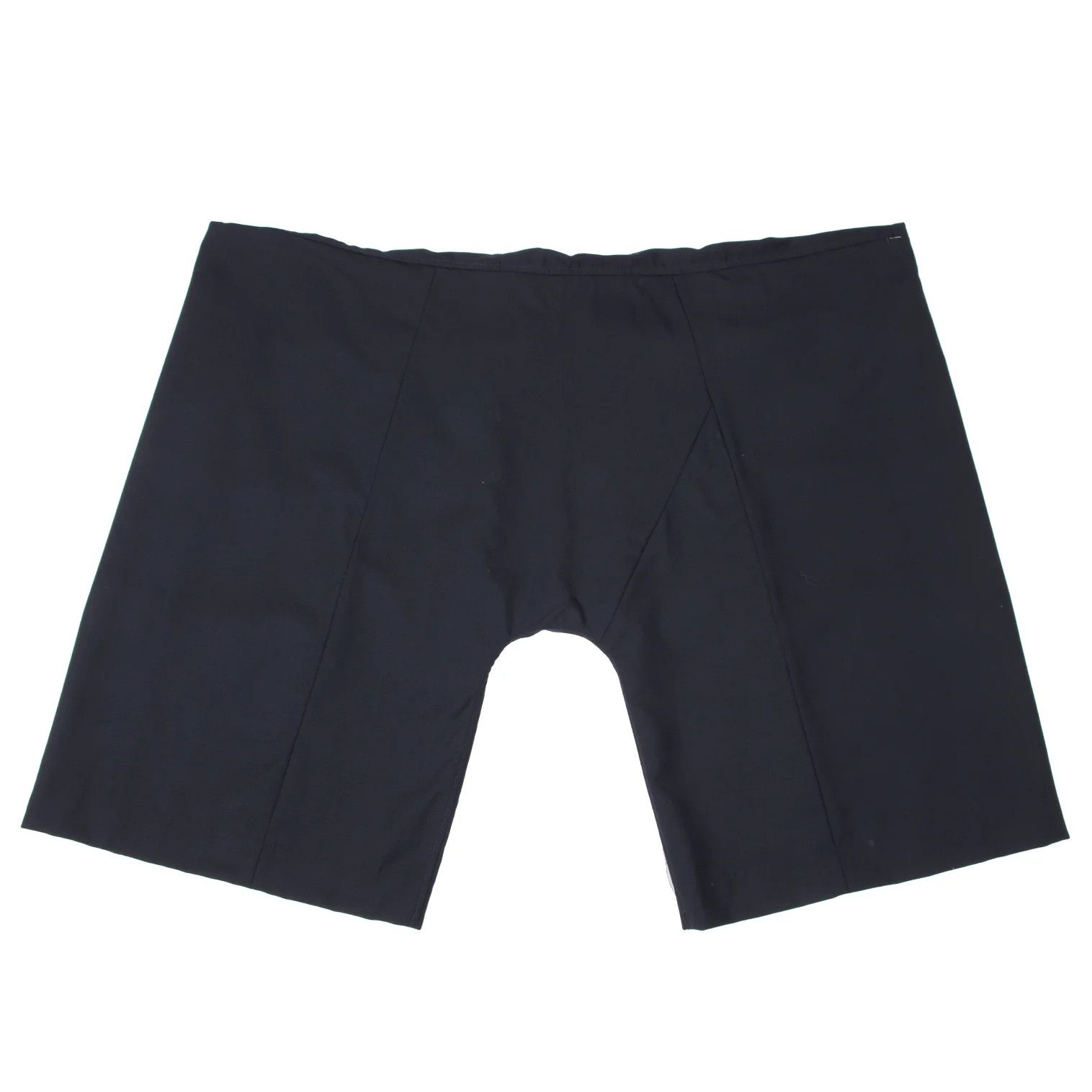 Ganryu Wool Gathered Design Wide Cropped Pants in Navy, Size M Size US 36 / EU 52 - 2 Thumbnail