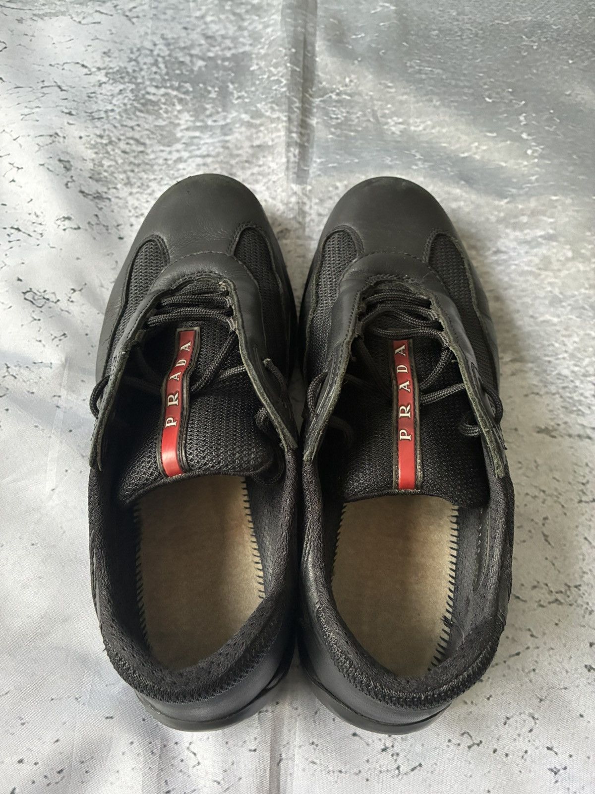 Prada Vintage Prada Americas Cup Black Sneakers Size US 7.5 / IT 37.5 - 6 Thumbnail