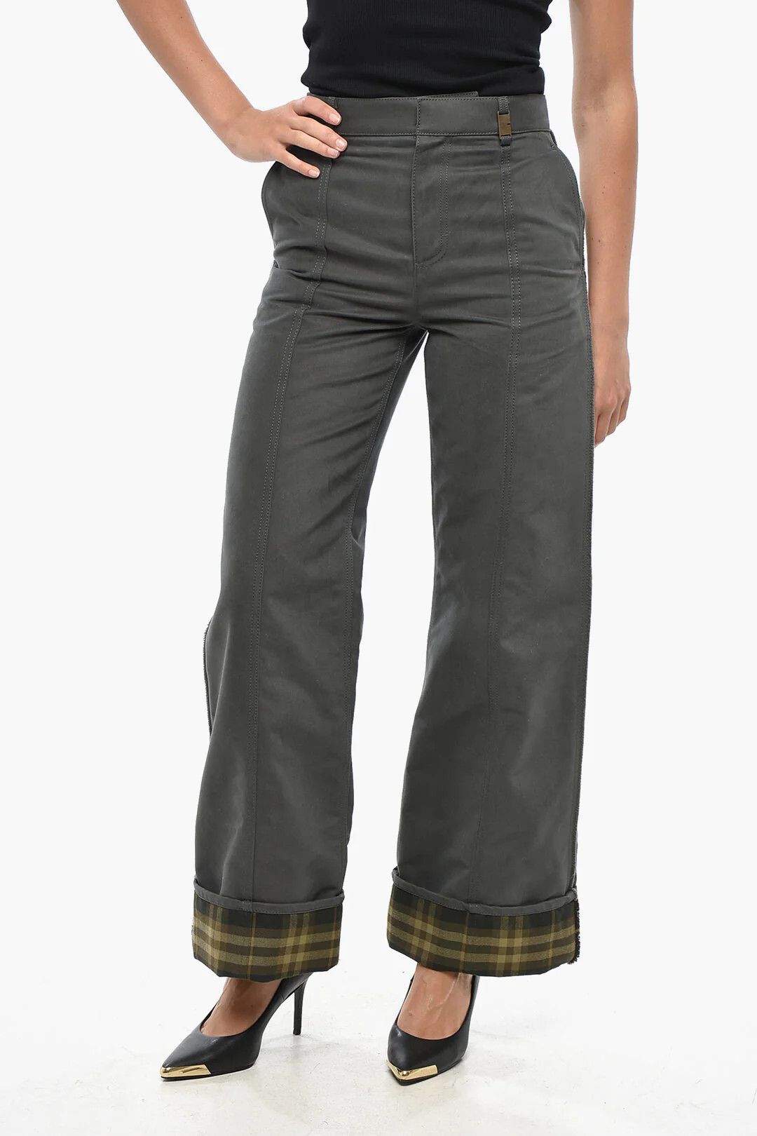Burberry og1mm0426 Cotton 4-Pocket Pant in Grey Size 28" / US 6 / IT 42 - 1 Thumbnail