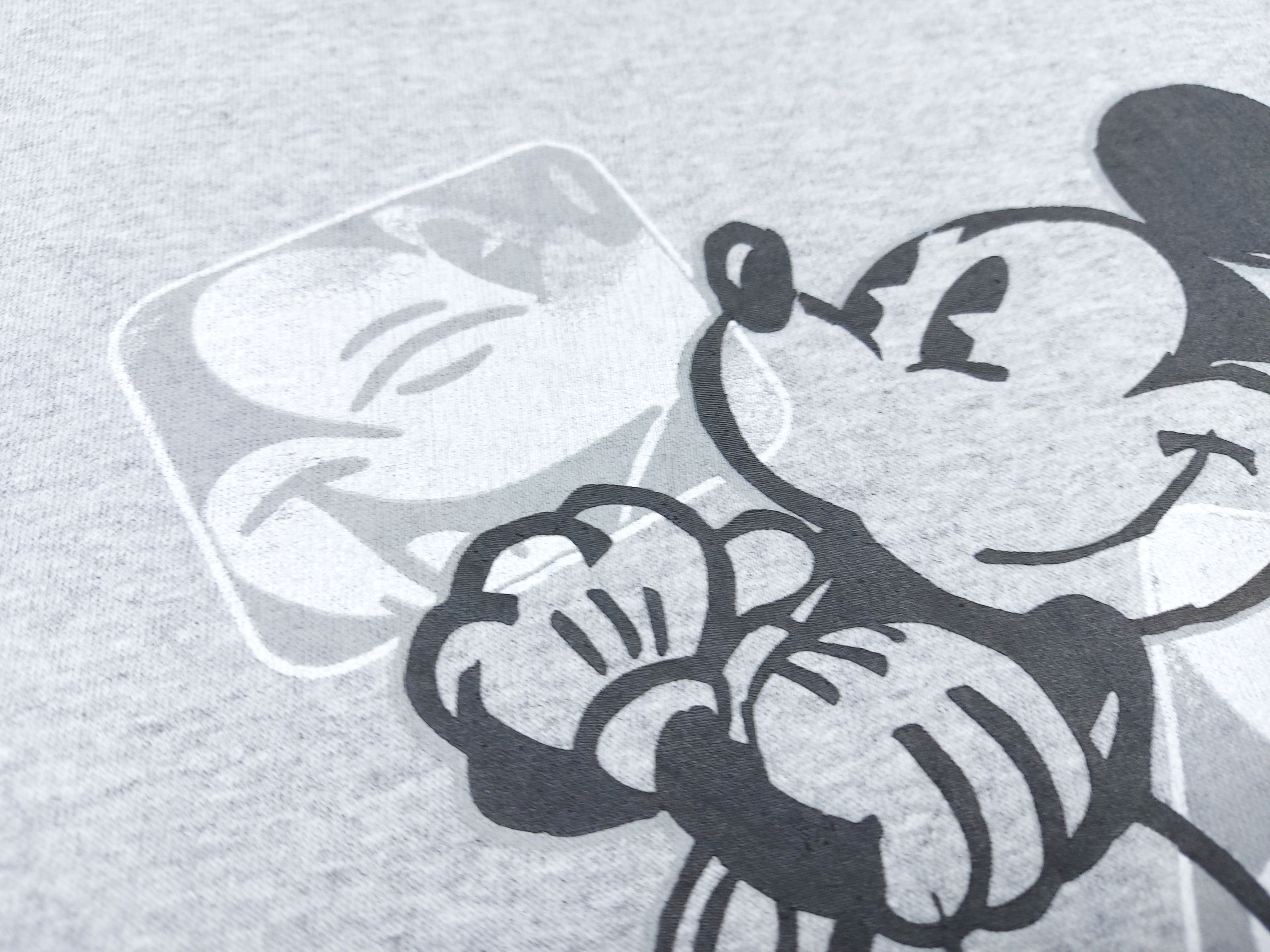 Disney × Mickey Mouse × Vintage Vintage 90s Disney Mickey Mouse USA Short Sleeve Gray Tee Size US XXL / EU 58 / 5 - 5 Thumbnail