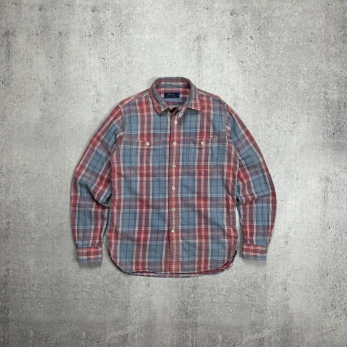 Flannel × Polo Ralph Lauren × Ralph Lauren Polo Ralph Lauren Flannel Button Shirt Multicolor Checkered Size US S / EU 44-46 / 1 - 1 Thumbnail