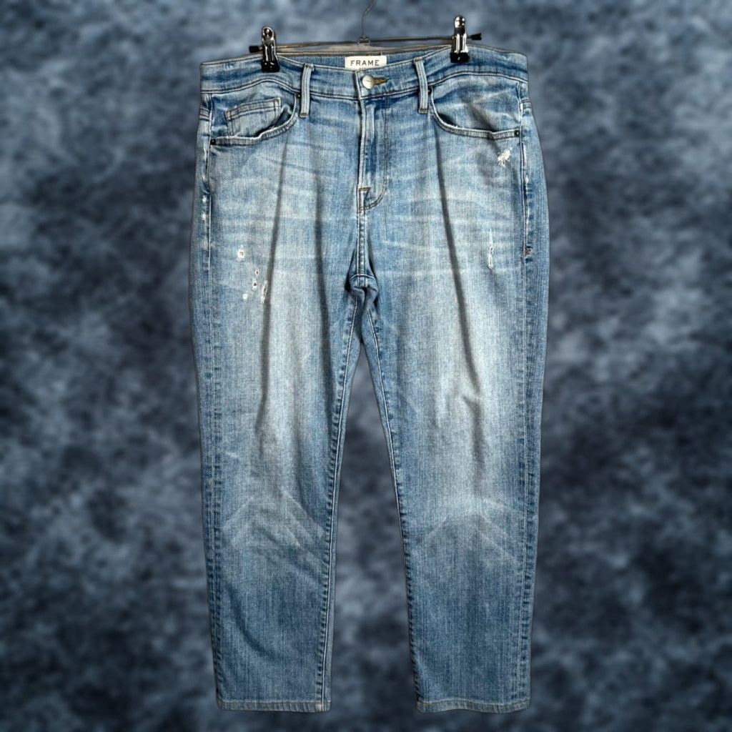 Frame FRAME L'Homme Slim Jeans Light Wash Blue Denim Adult Mens 33 Regular Size US 33 - 1 Thumbnail