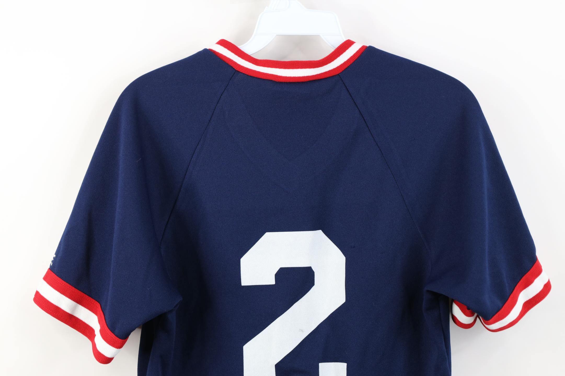 Vintage Vintage 90s Cleveland Indians Baseball Jersey Blue USA #2 Size US S / EU 44-46 / 1 - 15 Thumbnail