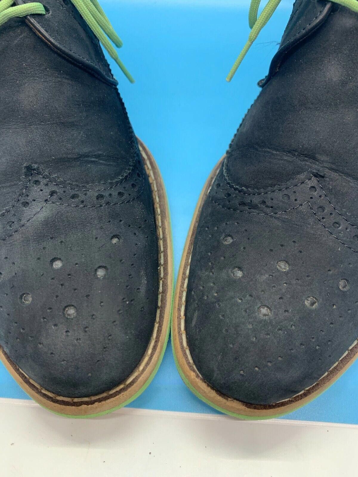 J.D. Fisk J.D. Fisk Dark Navy Neon Green Trim Dario Wingtip Size 9 Size US 9 / EU 42 - 9 Thumbnail