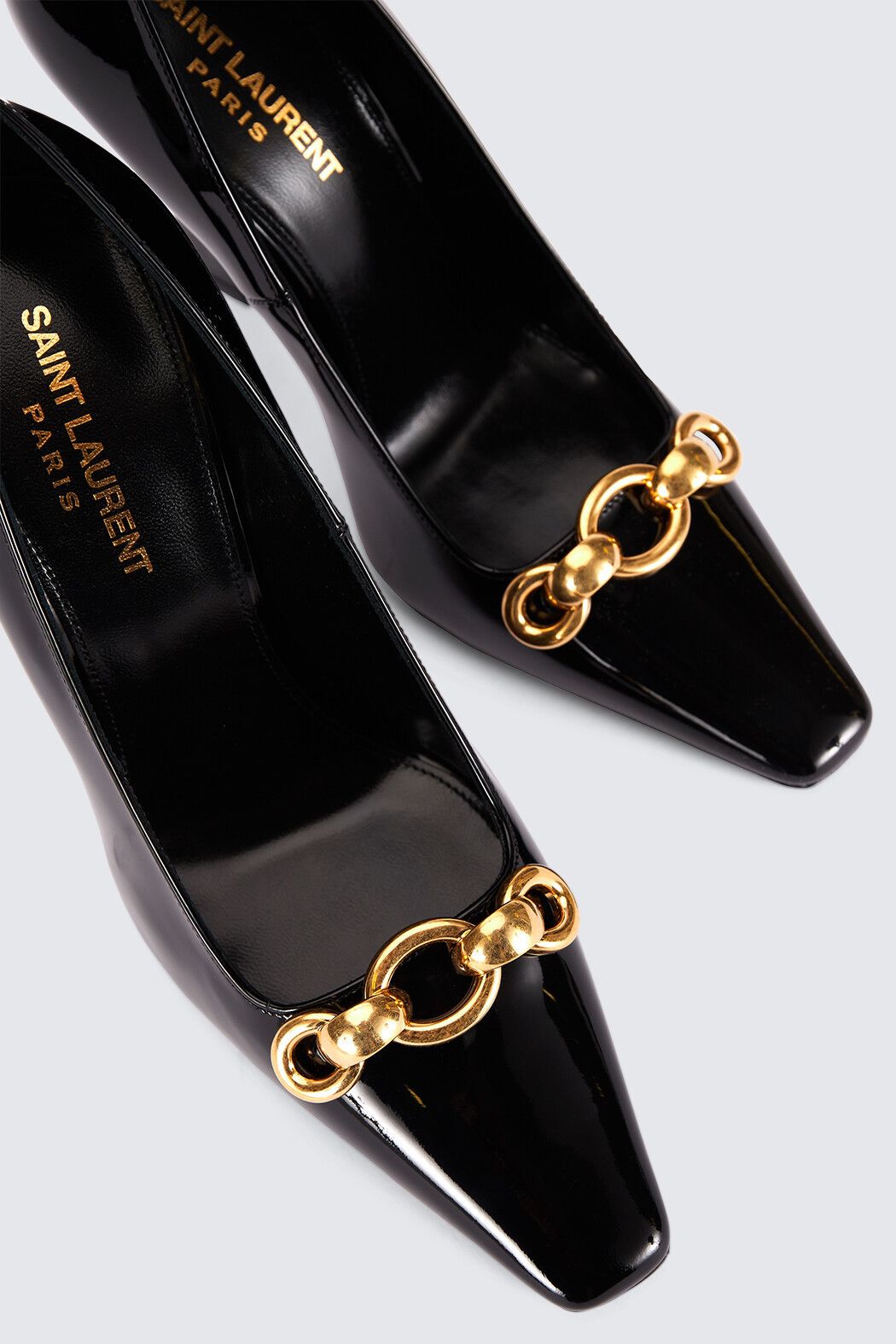Saint Laurent Paris o1b1hav111224 Severine Pumps in Patent Leather in Black Size US 11 / IT 41 - 4 Thumbnail