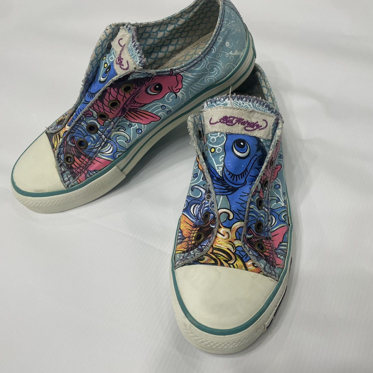 Christian Audigier × Ed Hardy × Vintage Vintage Ed Hardy Christian Audigier low top sneakers Size US 8 / IT 38 - 2 Thumbnail