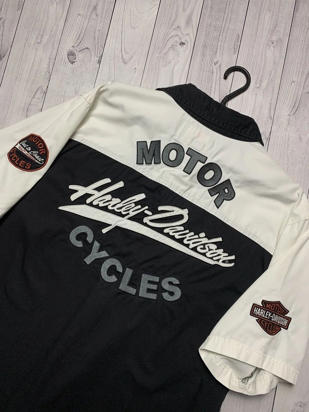 Vintage Harley Davidson Shirt Moto big logo size M