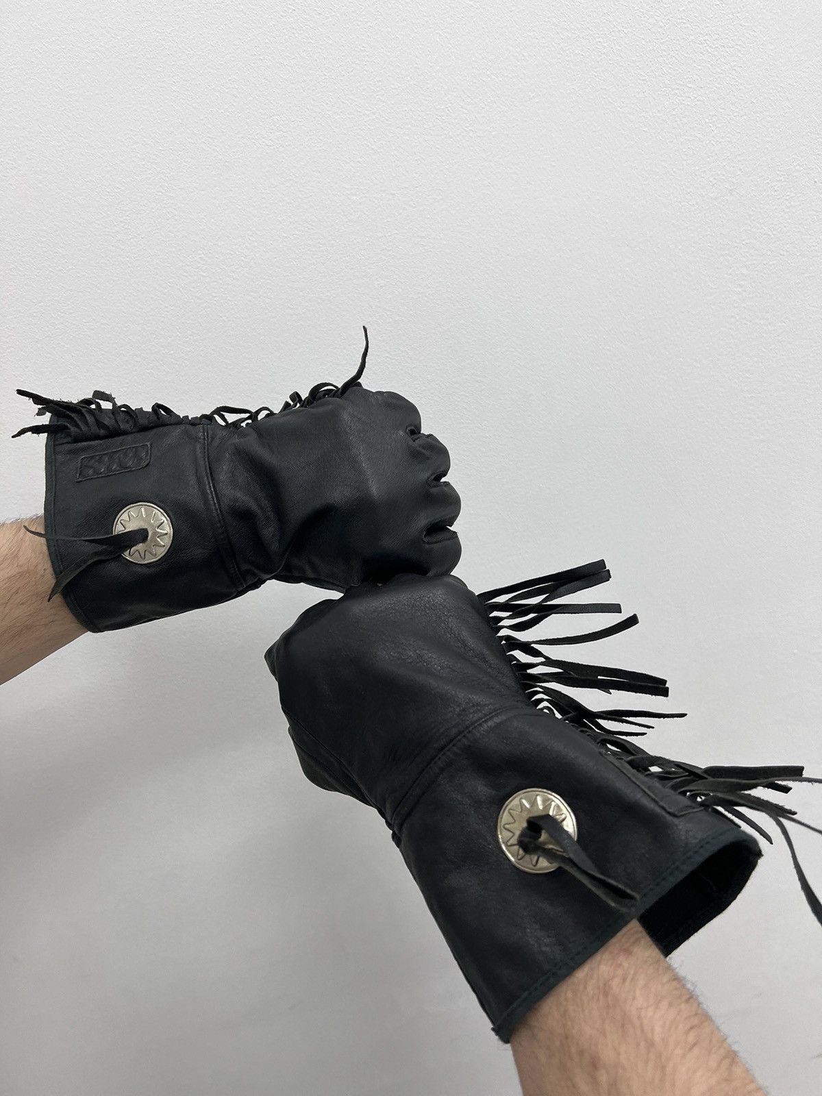 If Six Was Nine Vintage moto gloves Y2k JAPAN AVANT GARDE STYLE Size ONE SIZE - 6 Thumbnail