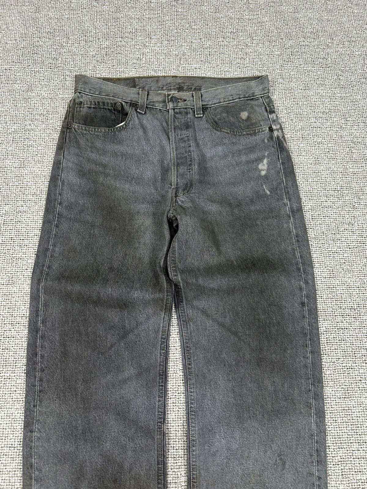 Levi's 90s Levis 501 Usa Grey Bleach Effect W30 D760 Size US 30 / EU 46 - 3 Thumbnail