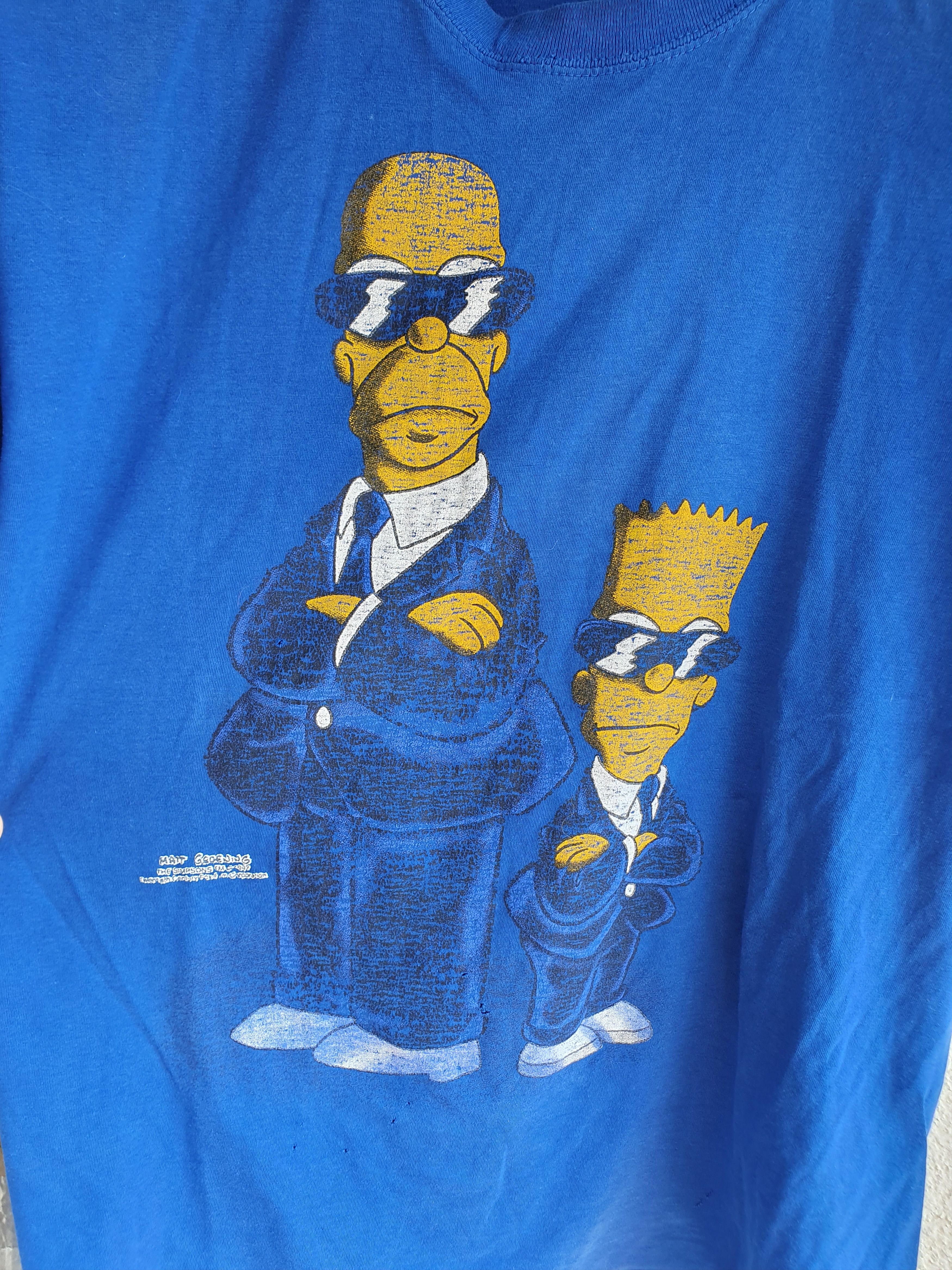 The Simpsons × Vintage The Simpsons Homer Bart Blues Brothers Vintage 1997 t-shirt Size US M / EU 48-50 / 2 - 8 Thumbnail