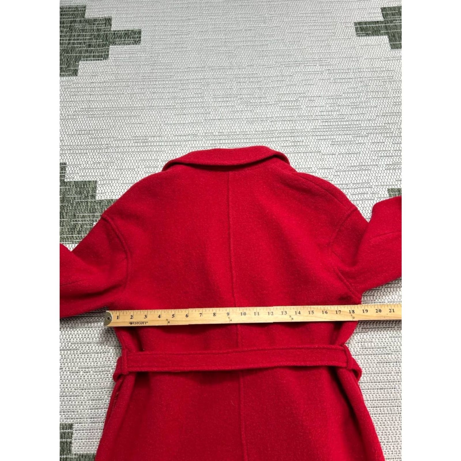 J.Crew J.CREW Coat Womens S Red Wool Pea Coat Short Length Long Sleeve Button Closure Casual Winter Fall Regular Fit Size S / US 4 / IT 40 - 5 Thumbnail