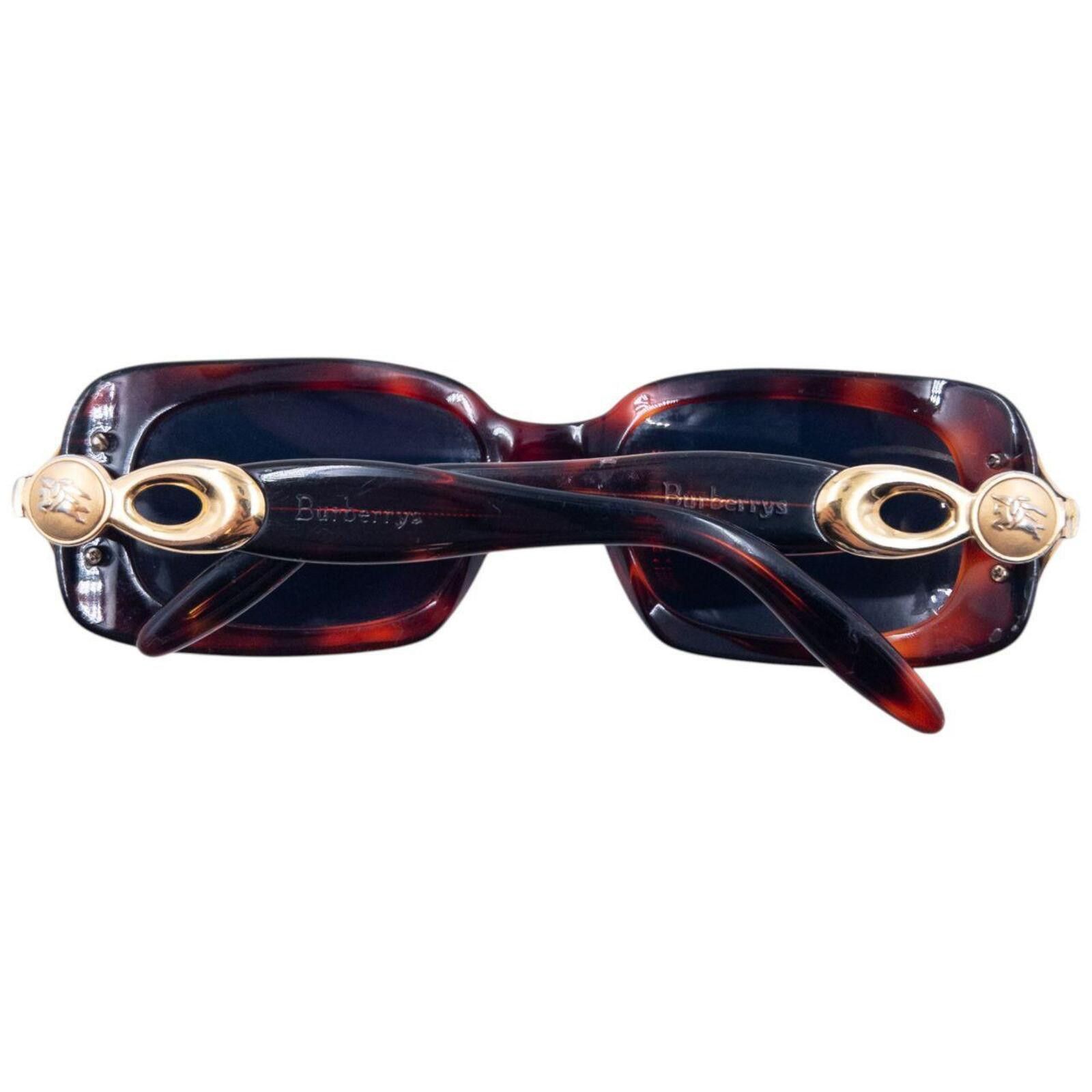 Burberry Vintage 90s Burberry Tortoise Shell Sunglasses Size ONE SIZE - 8 Thumbnail