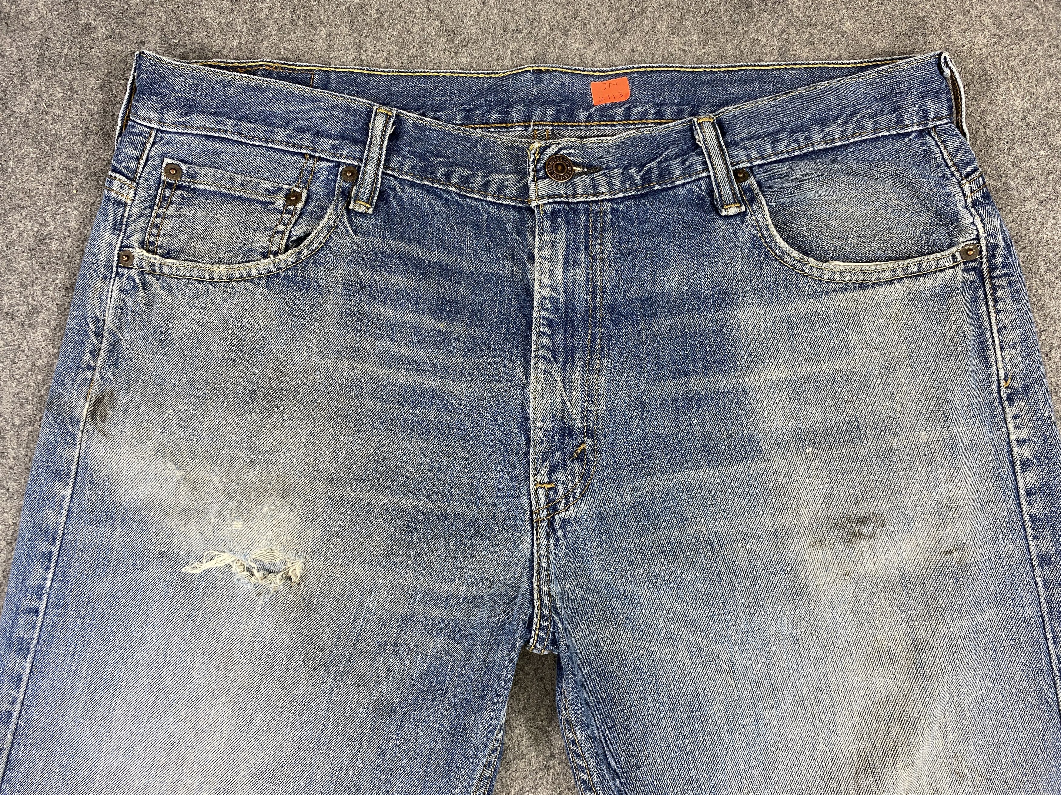 Japanese Brand Distressed Blue Vintage Levi's 569 38x35 Denim -JN2113 Size US 38 / EU 54 - 3 Thumbnail