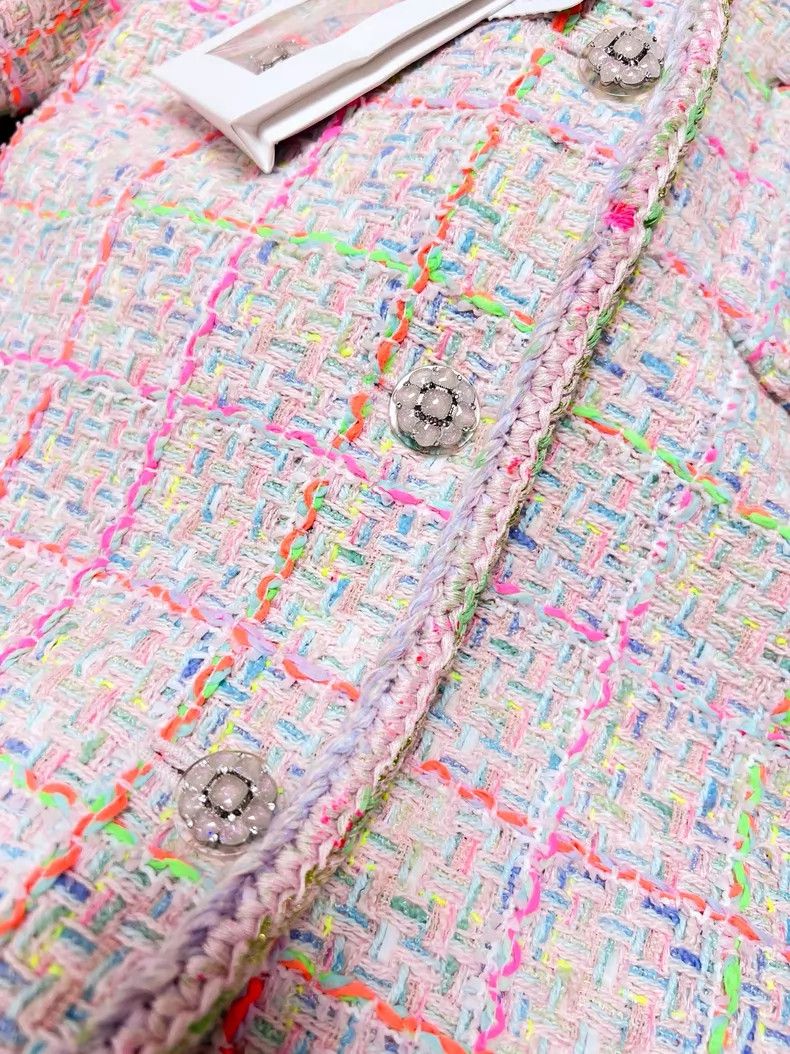 Chanel Chanel Plaid flared sleeve tweed princess coat Size XS / US 0-2 / IT 36-38 - 5 Thumbnail