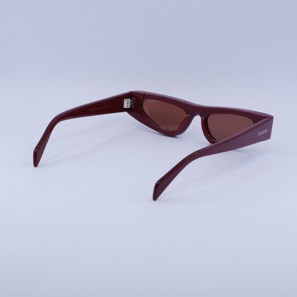Gucci Gucci GG1779S 003 Sunglasses Burgundy Cat Eye Frame, Brown Size ONE SIZE - 10 Thumbnail