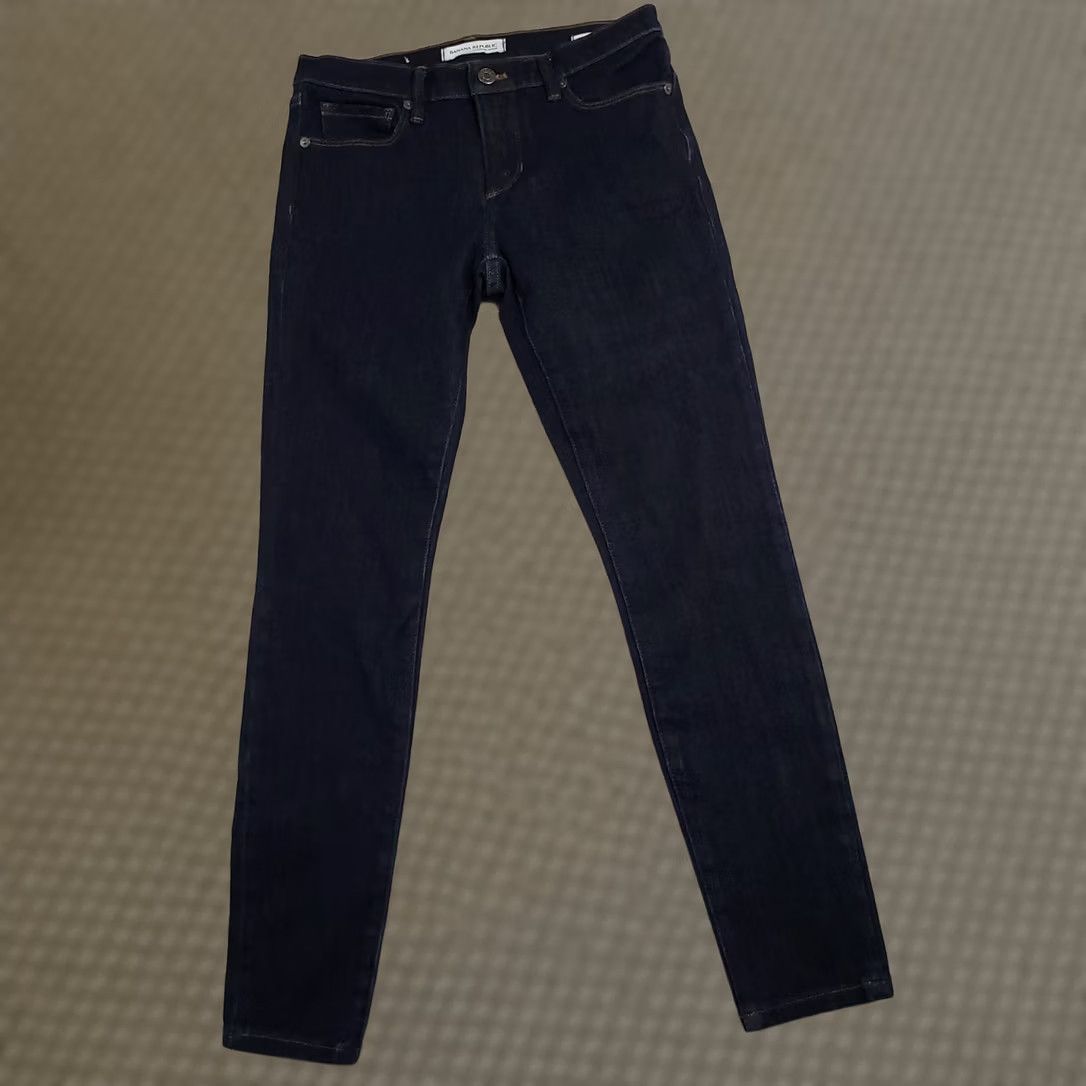 Banana Republic Banana Republic Jeans Womens 26 Skinny Ankle Stretch Dark Wash Denim Blue Slim Pockets Size 26" / US 2 / IT 38 - 1 Thumbnail