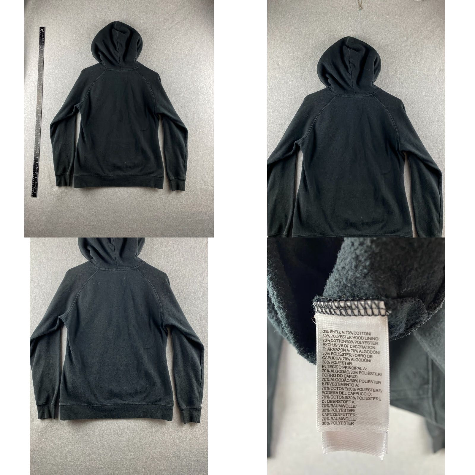 The North Face The North Face Hoodie Womens M Black Pullover Fleece Graphic Logo Pockets Size M / US 6-8 / IT 42-44 - 9 Thumbnail