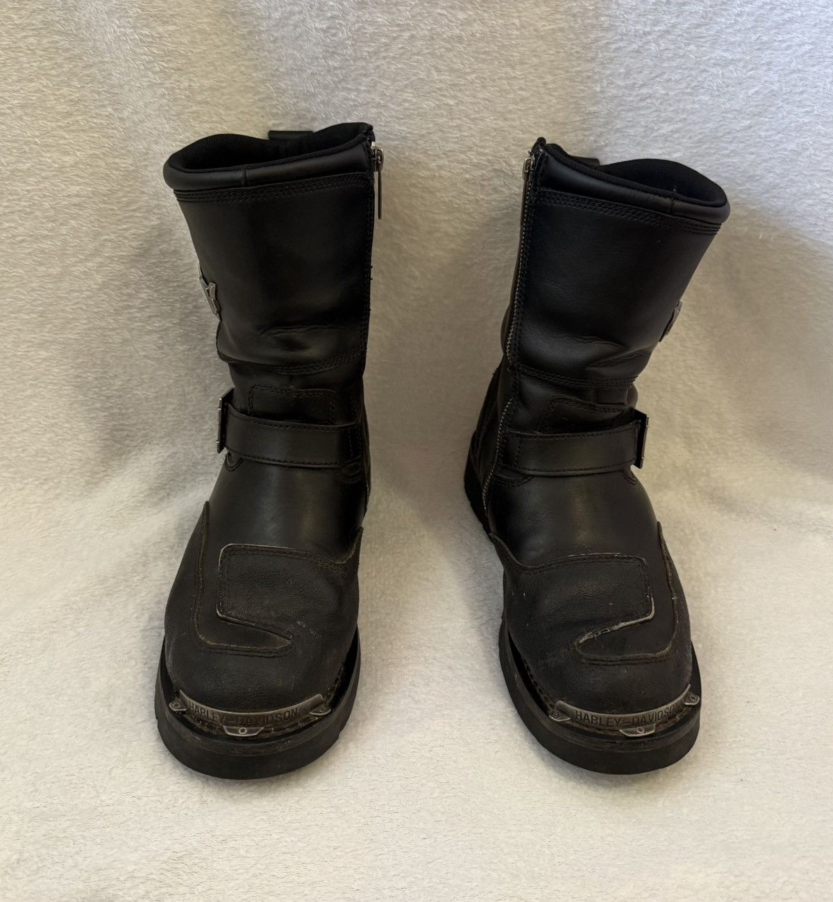 Harley Davidson Harley-Davidson mens size 8.5 black leather biker shift boot Size US 8.5 / EU 41-42 - 12 Thumbnail