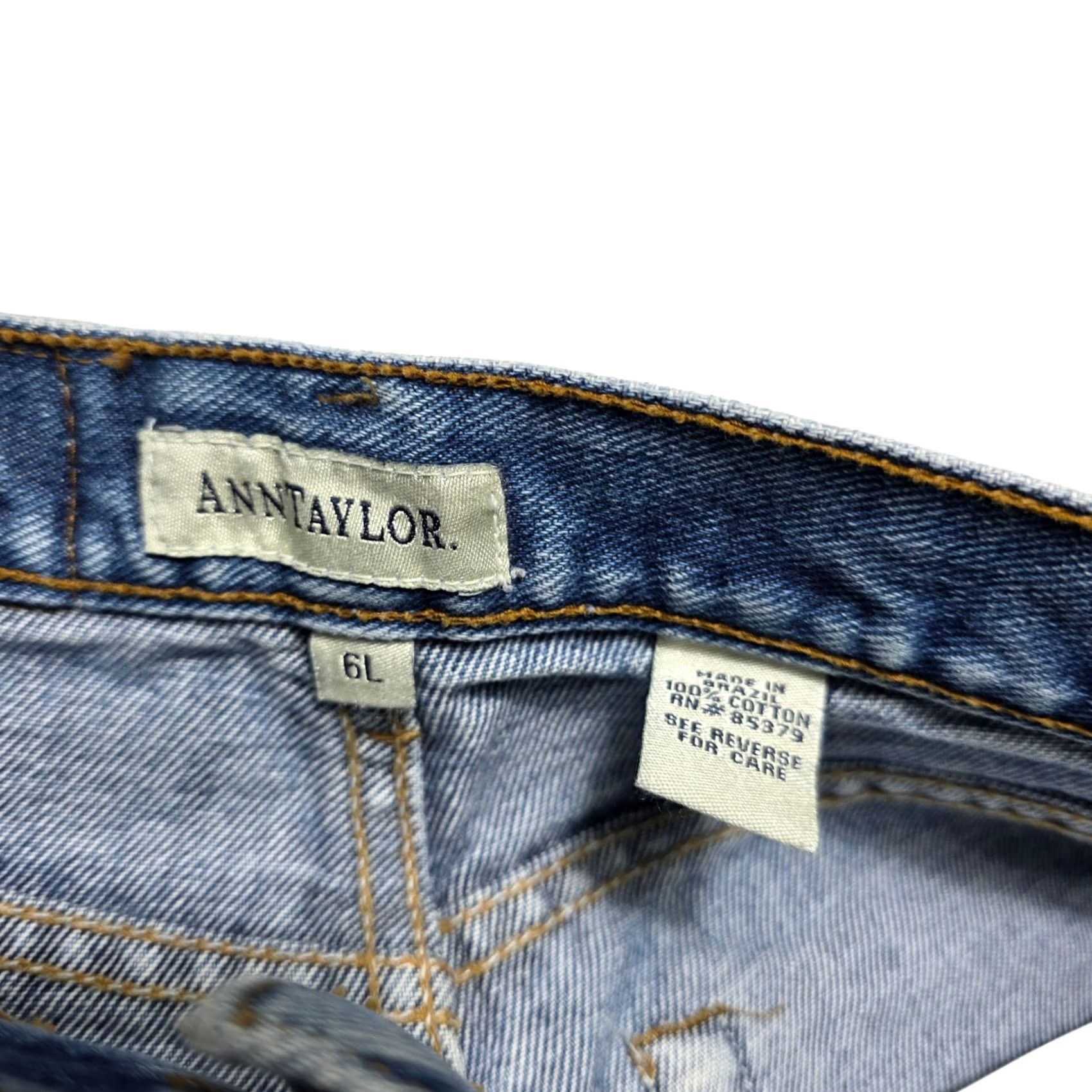 Ann Taylor VINTAGE Ann Taylor AT Denim Jeans Pants Womens 6L Blue 90s Straight Pockets 32in Rise High Size 28" / US 6 / IT 42 - 5 Thumbnail
