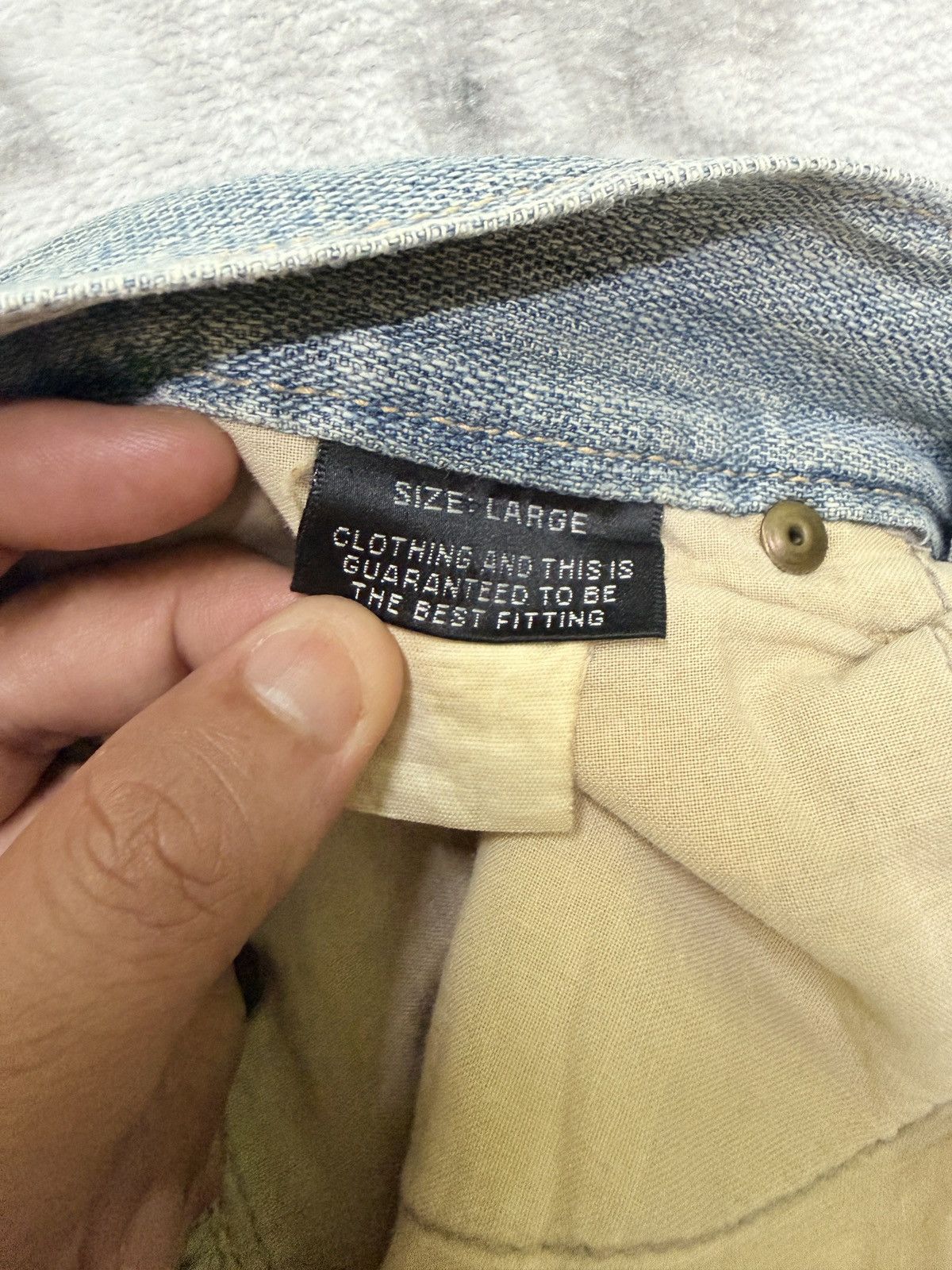 Vintage Gumu International Phoenix Embroidery Denim Y2K Straight Fit Size US 32 / EU 48 - 14 Thumbnail