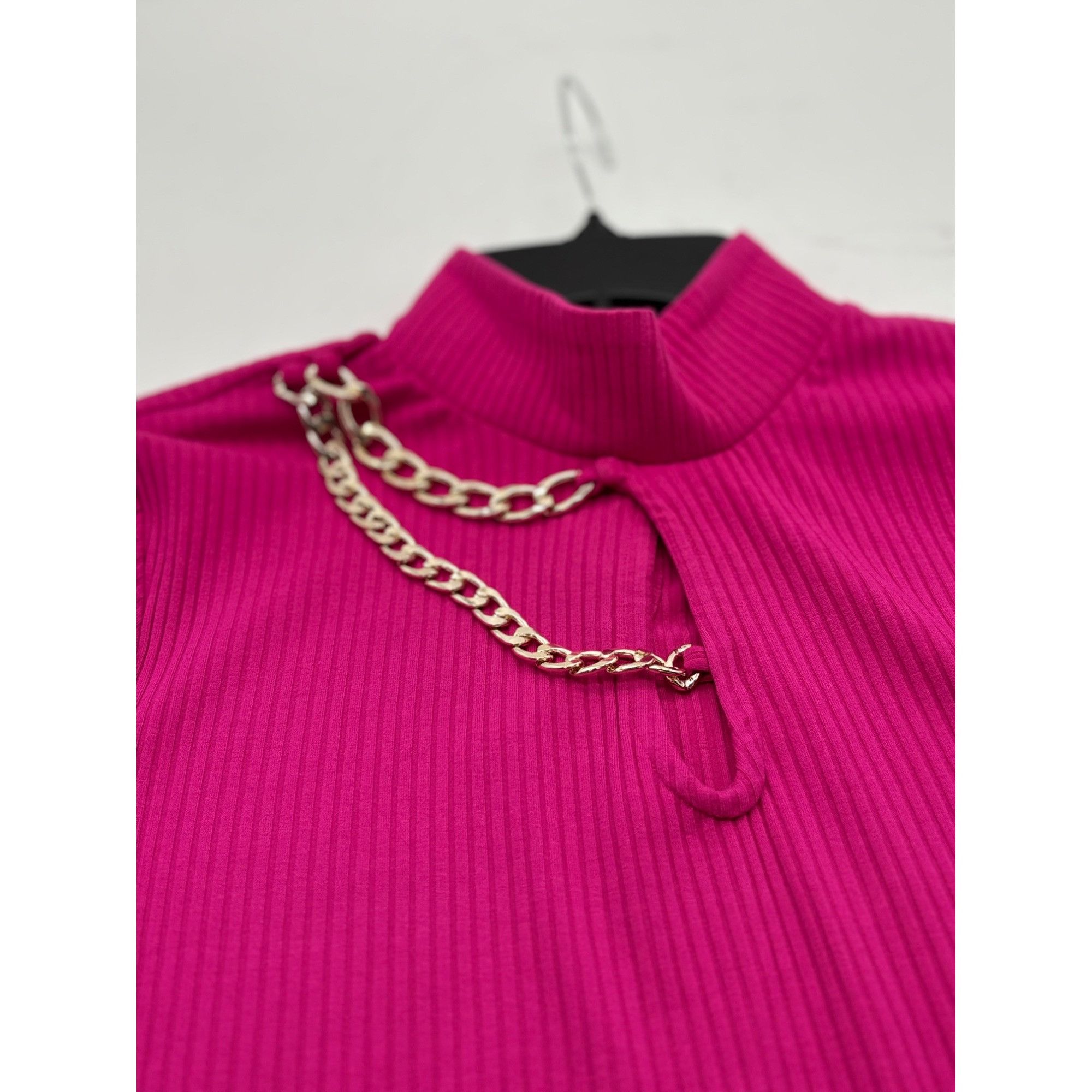 Other INC International Concepts Chain-Trim Keyhole Top, Pink Tutu Size M / US 6-8 / IT 42-44 - 6 Thumbnail