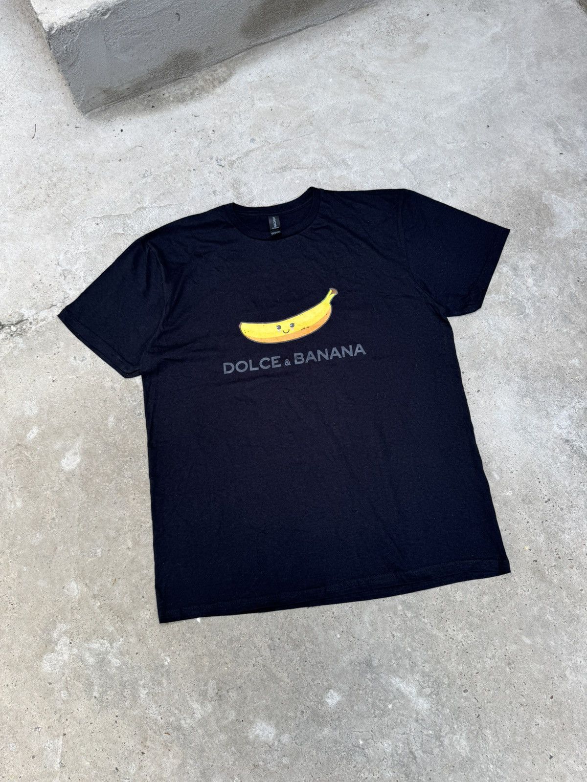 Designer VINTAGE DOLCE & BANNANA T-SHIRT Size US L / EU 52-54 / 3 - 2 Thumbnail