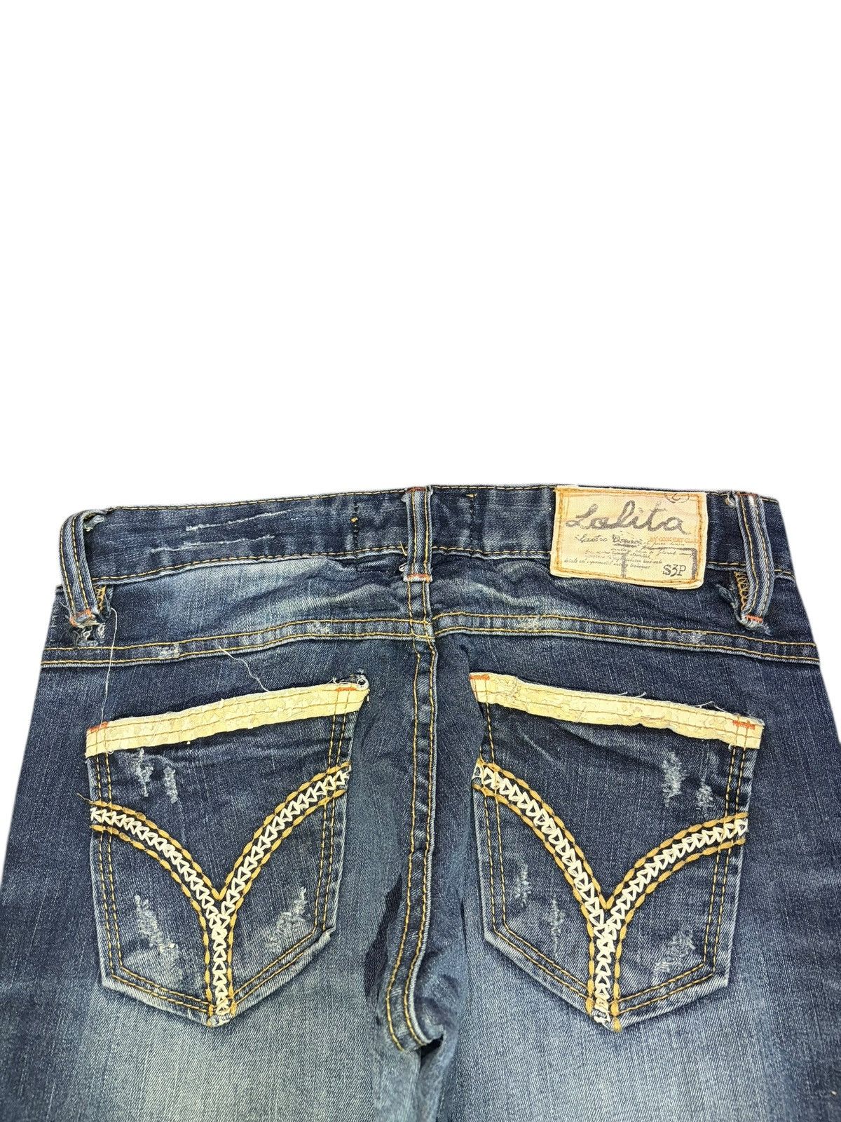 A.P.C. Vintage Y2K Lolita Patches Distressed Jeans Size 28" / US 6 / IT 42 - 4 Thumbnail