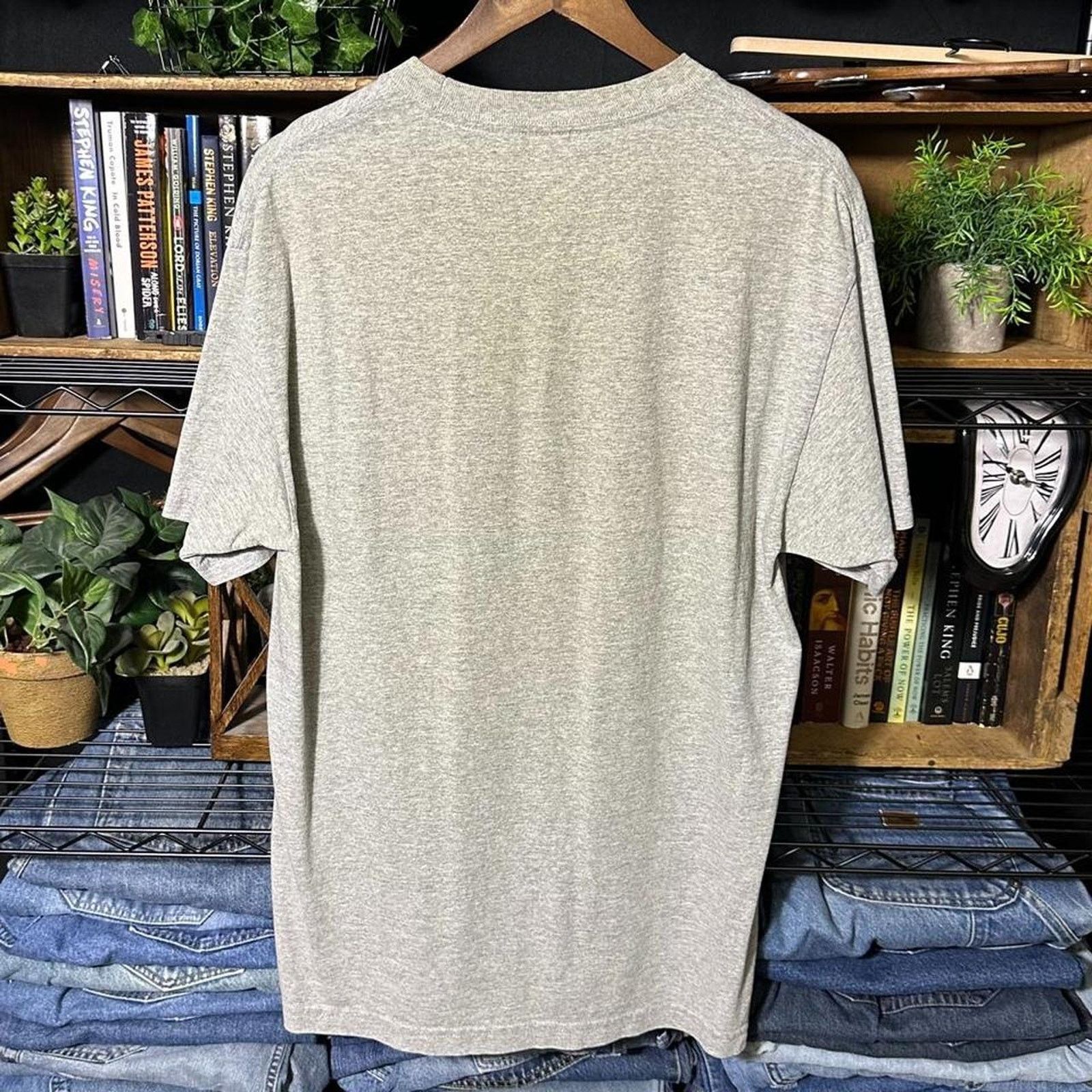 AAA Vintage Y2K Funny Comedy Humor Tee Stick Person Gray Shirt Size US L / EU 52-54 / 3 - 2 Thumbnail