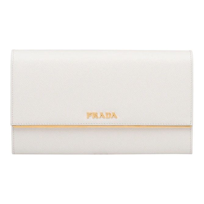 Prada Prada Saffiano Leather Flap Wallet One Size Size ONE SIZE - 1 Thumbnail