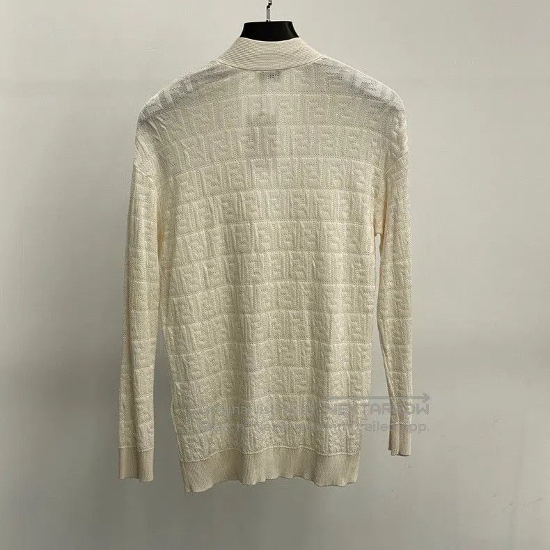 Fendi Fendi Beige full print cardigan Size XS / US 0-2 / IT 36-38 - 2 Thumbnail