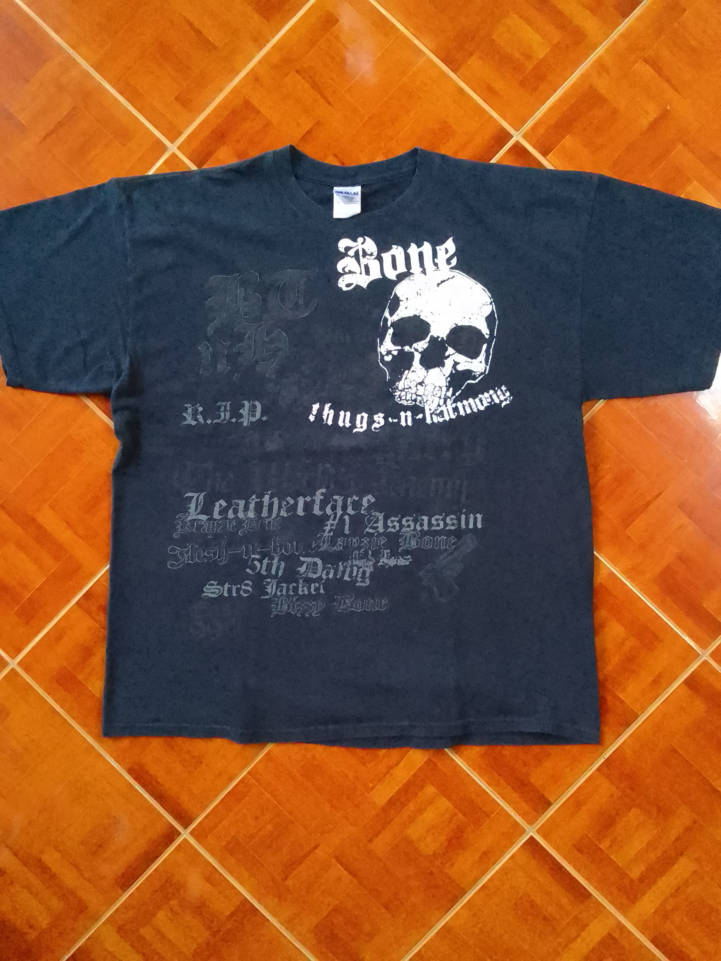 Rap Tees × Vintage Bone Thugs n Harmony Vintage Rap Skull Tshirt Size US XL / EU 56 / 4 - 1 Thumbnail